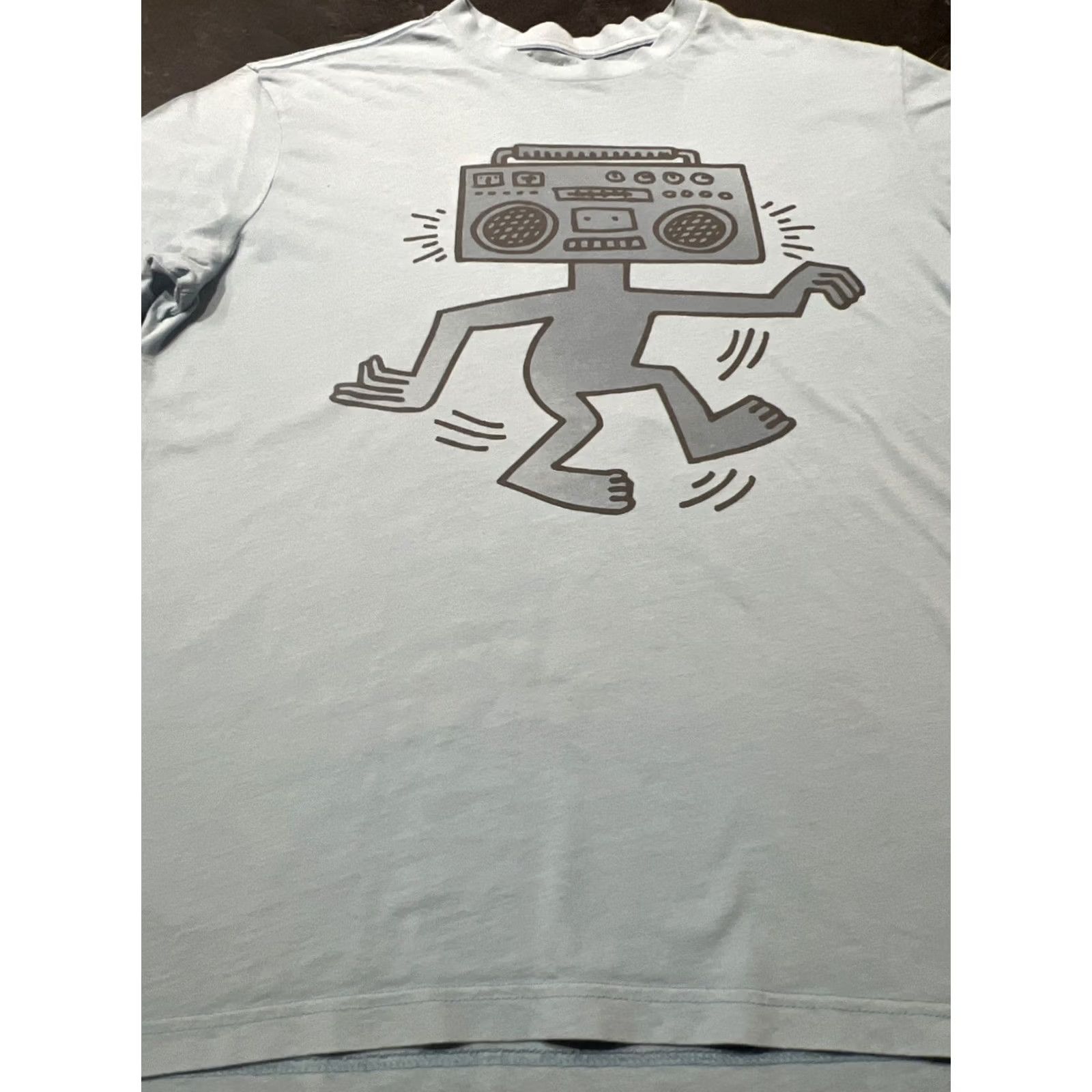 American Eagle Outfitters American Eagle Outfitters T-Shirt Men Short Sleeve Graphic Print Crew Neck Color Blue Size M Size US M / EU 48-50 / 2 - 3 Thumbnail