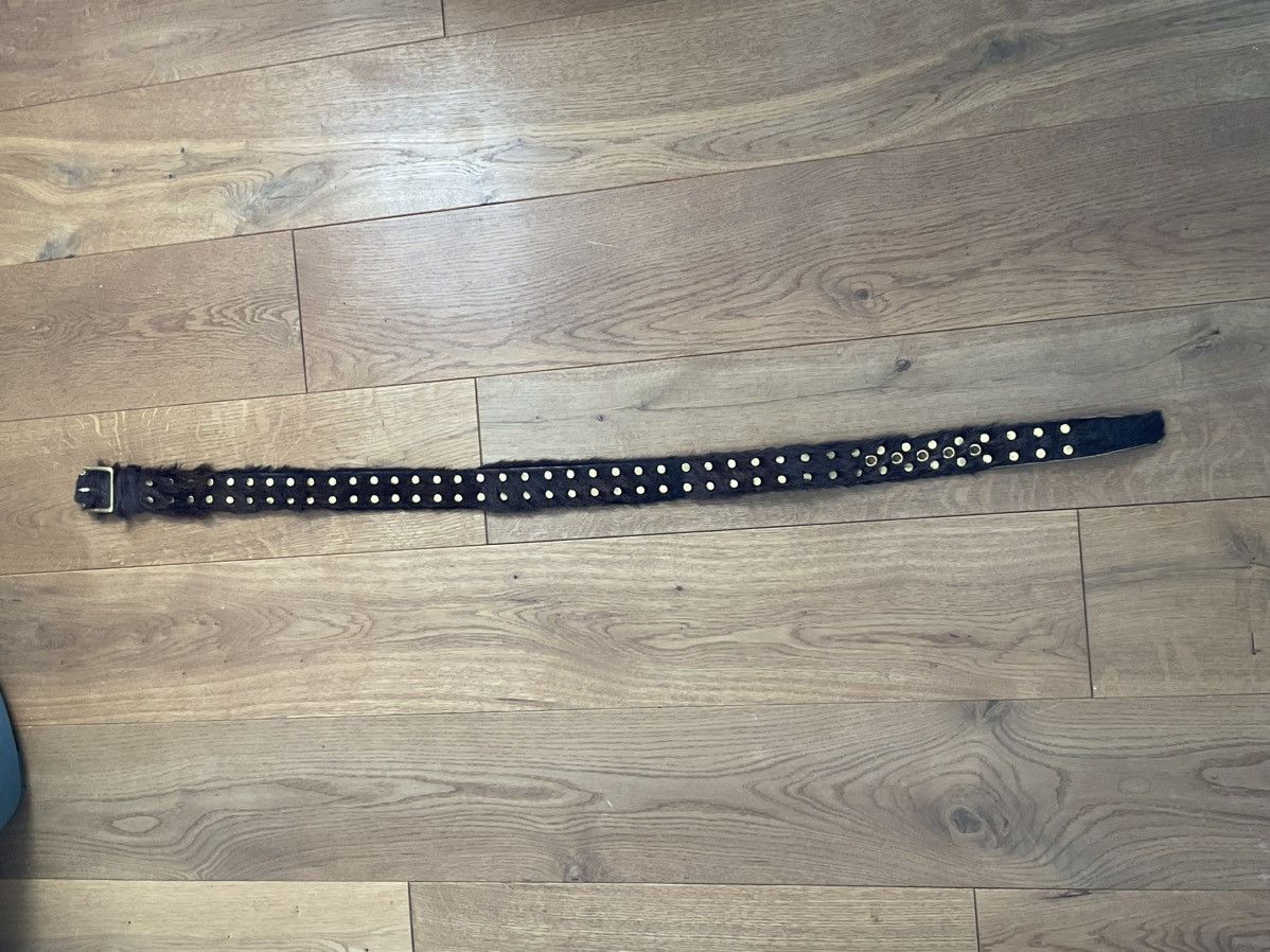 Prada Prada FW17 Ponyhair Belt Brown Size 34 - 3 Thumbnail