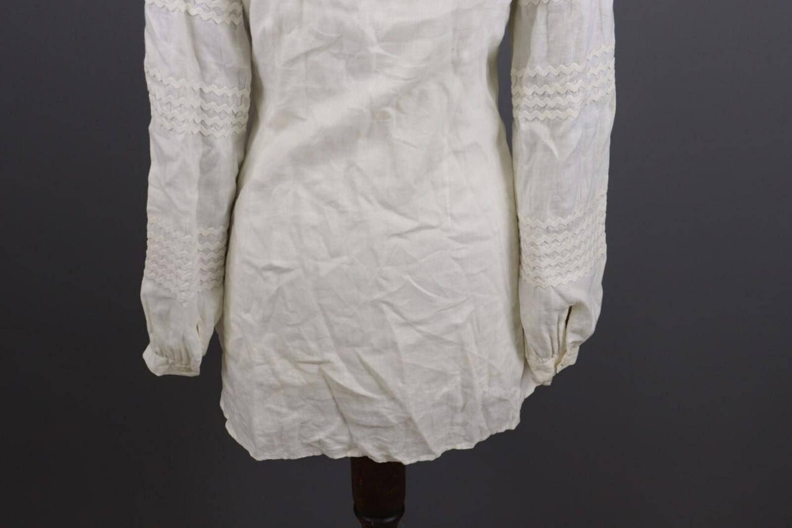 Designer Anne Fontaine Embroidered Top Blouse Tunic Shirt Sz 38 Size M / US 6-8 / IT 42-44 - 10 Thumbnail