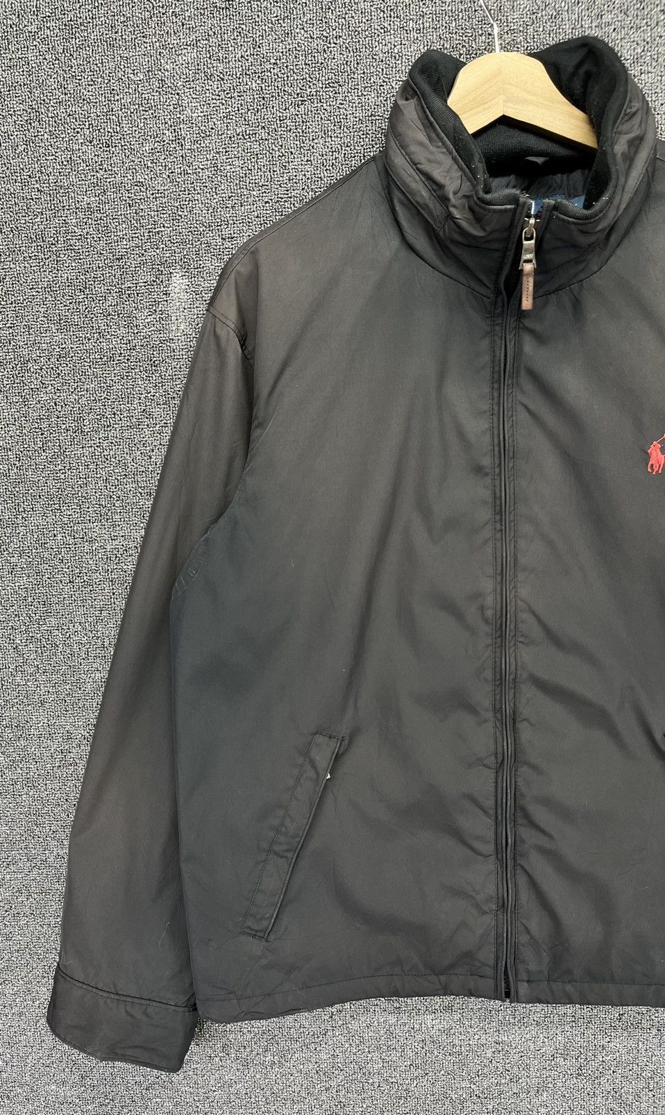 Polo Ralph Lauren Vintage Polo Ralph Lauren Zip Up Trashed Jacket Size US L / EU 52-54 / 3 - 3 Thumbnail