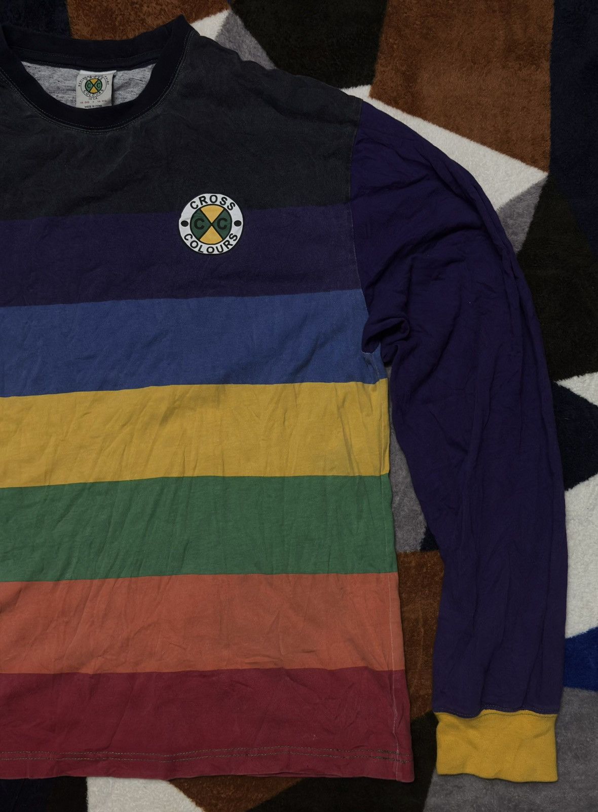 Cross Colours Vintage Cross Colours Stripe Shirt Size US M / EU 48-50 / 2 - 3 Thumbnail