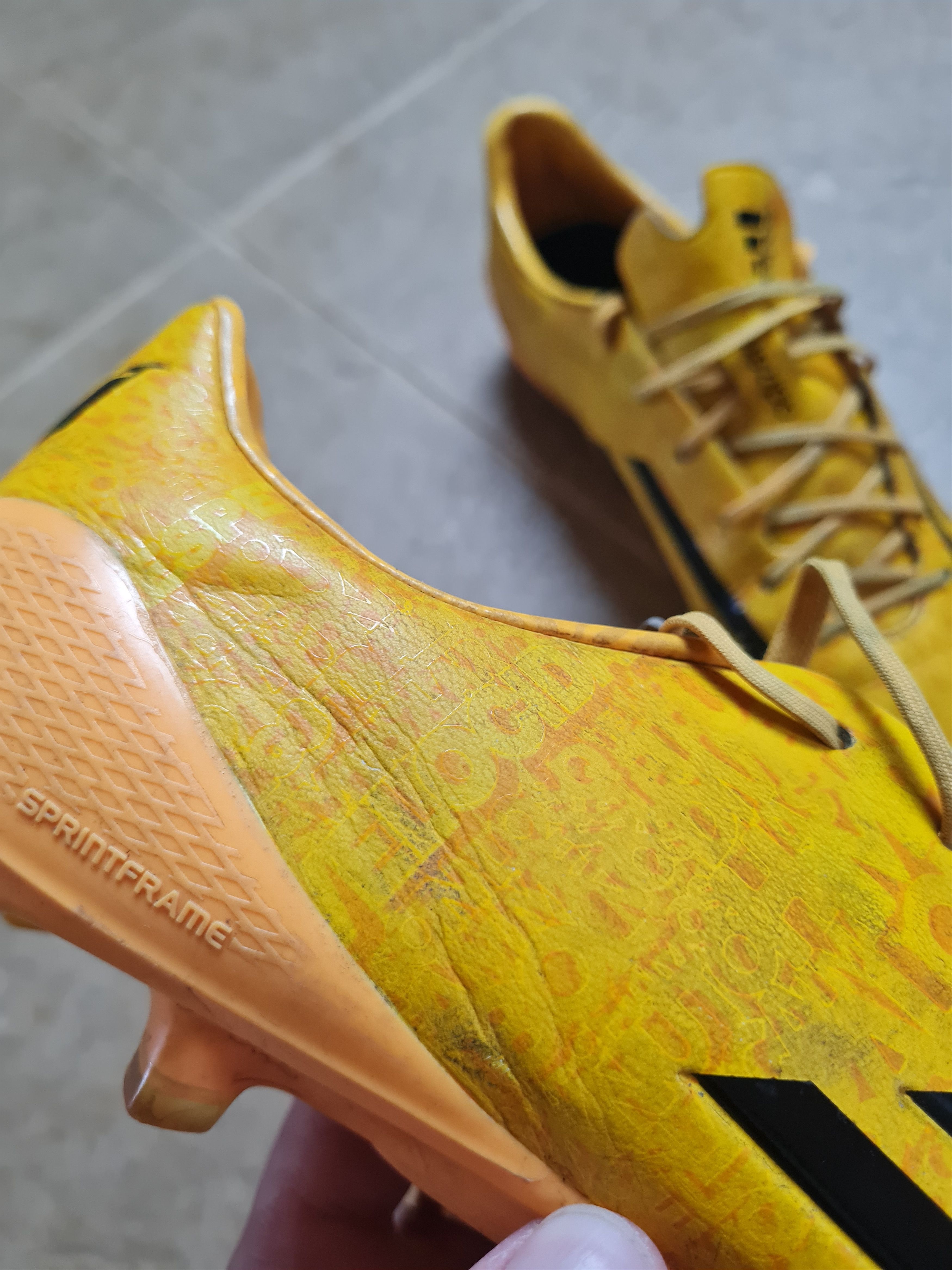 Adidas Adidas F50 adiZero TRX FG Soccer Cleats Solid Gold Messi Size US 9.5 / EU 42-43 - 9 Thumbnail