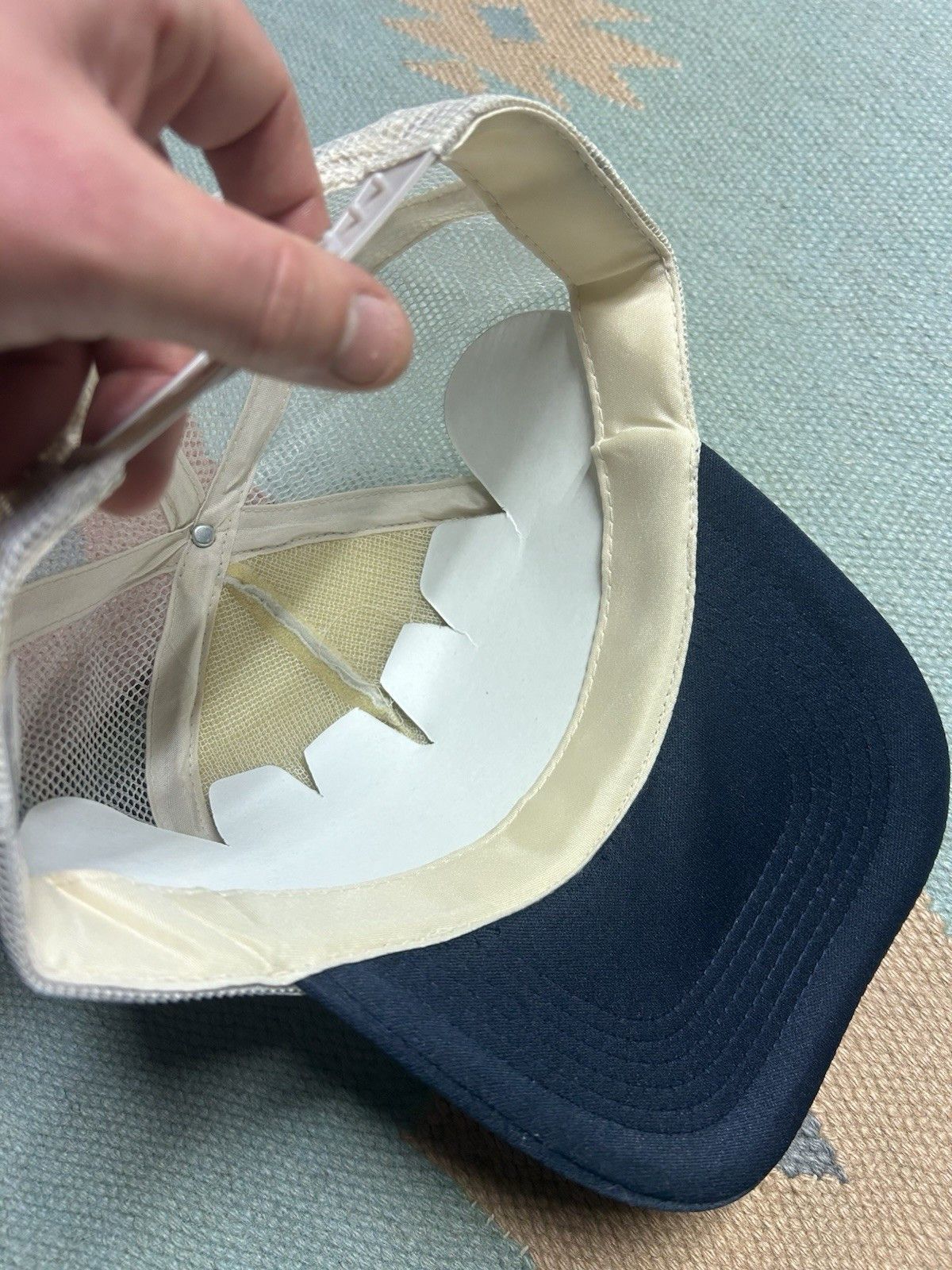 Vintage Vtg trucker hat retired 3 reasons no boss work worries NOS Size ONE SIZE - 6 Thumbnail