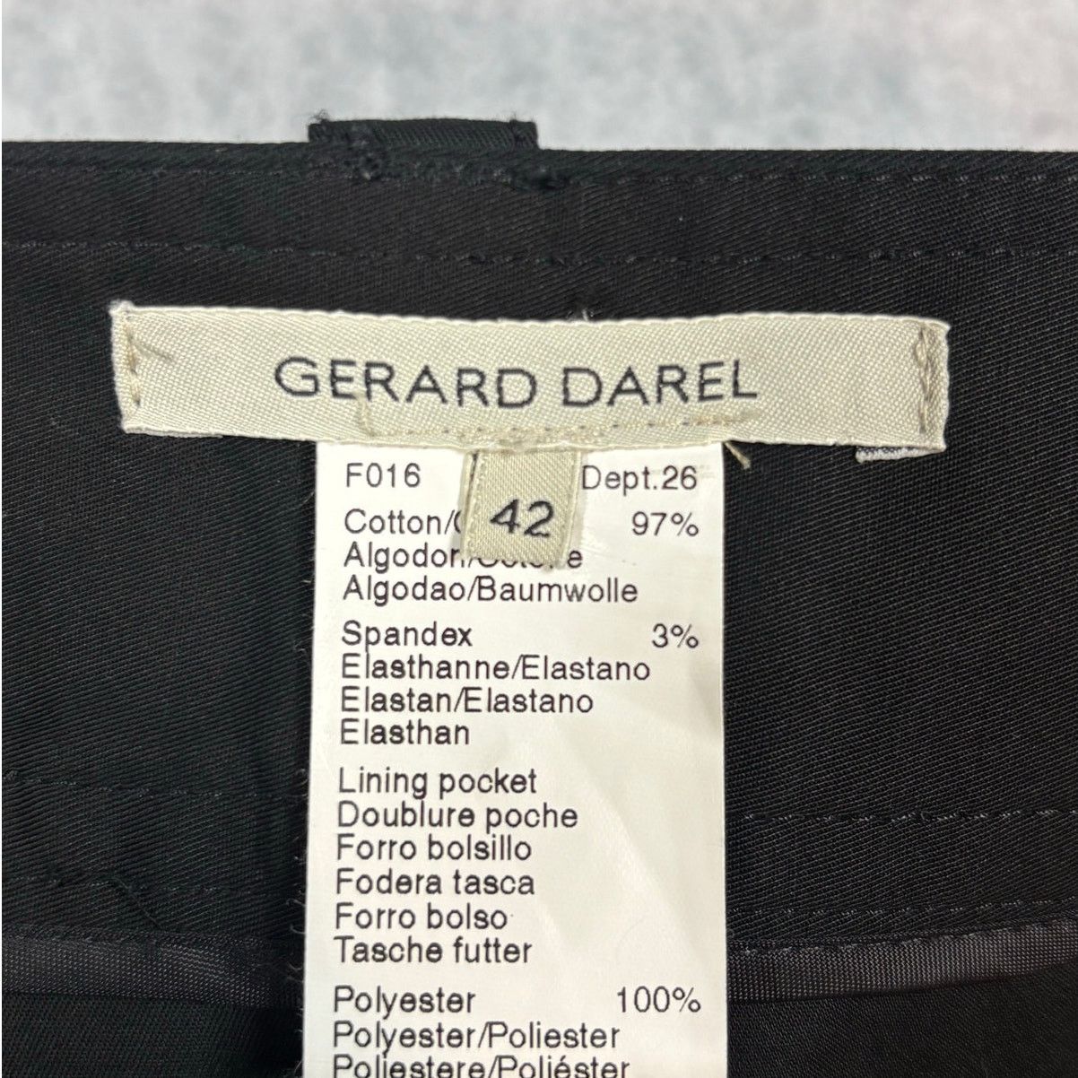 Gerard Darel Gerard Darel Black Mini Skirt Size 42 Cotton Stretch #0521 Size 32" / US 10 / IT 46 - 3 Thumbnail