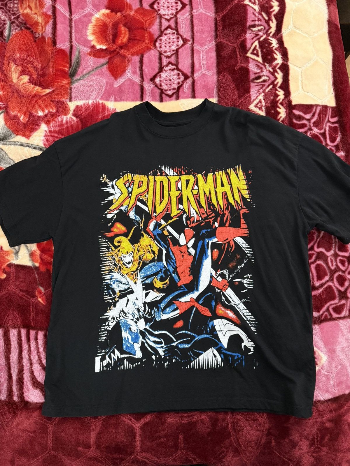 Sergio Calabasas Sergio Calabasas “Spider-Man” Black Tee Size XL Size US XL / EU 56 / 4 - 1 Thumbnail