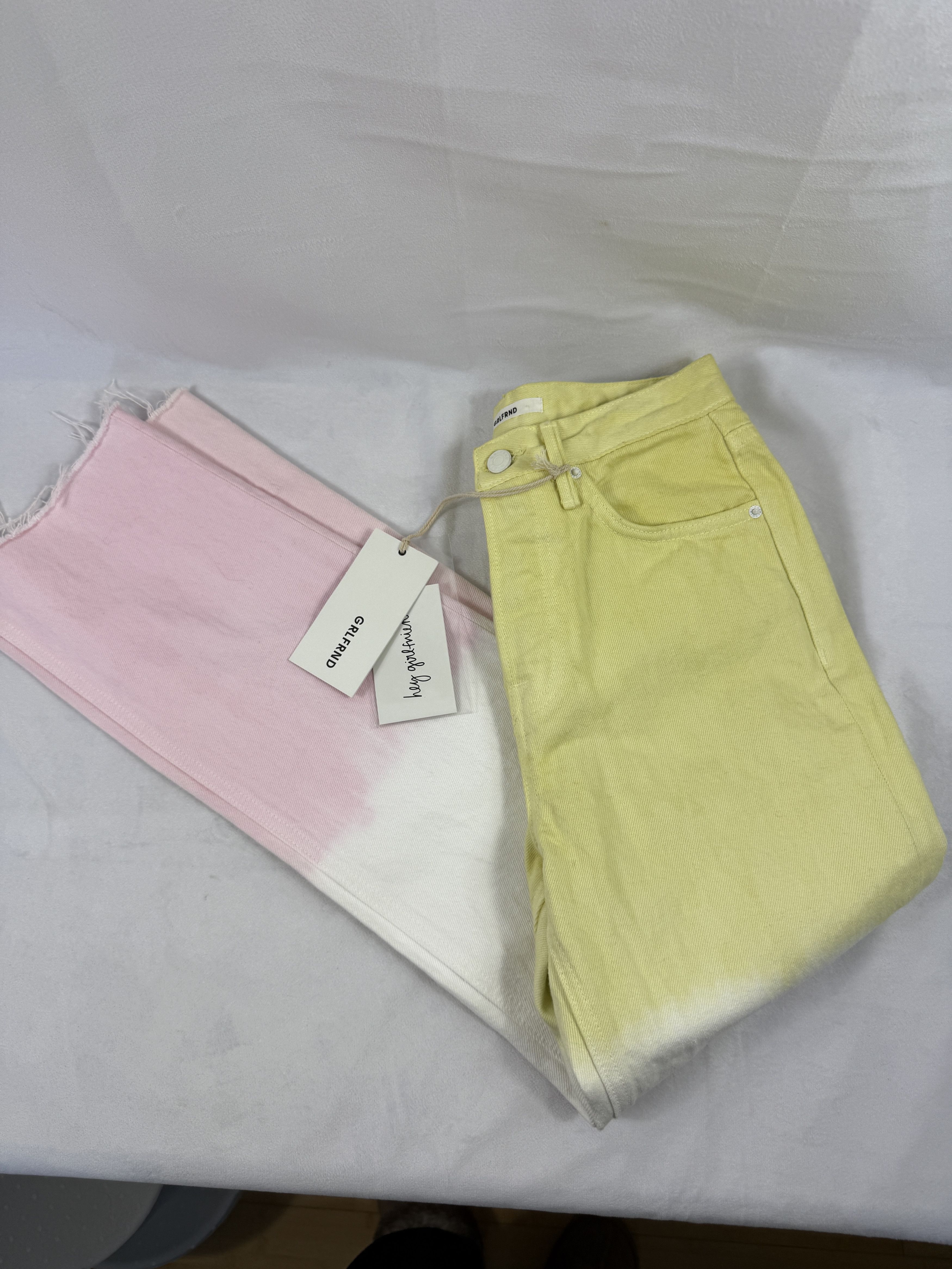 GRLFRND GRLFRND Mica Crop Straight Jeans Size 24" / US 00 / IT 34 - 3 Thumbnail