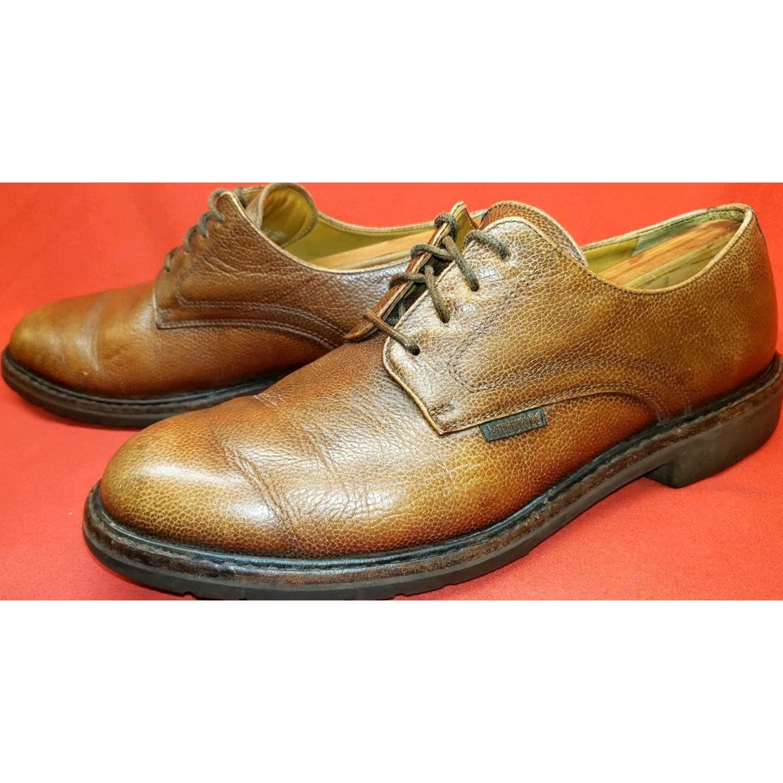 Mephisto Mephisto Oxford 9.5M Brown Pebbled Leather Air Relax Insoles Casual Dress Mens Shoes Women's No Size US 10 / EU 43 - 3 Thumbnail