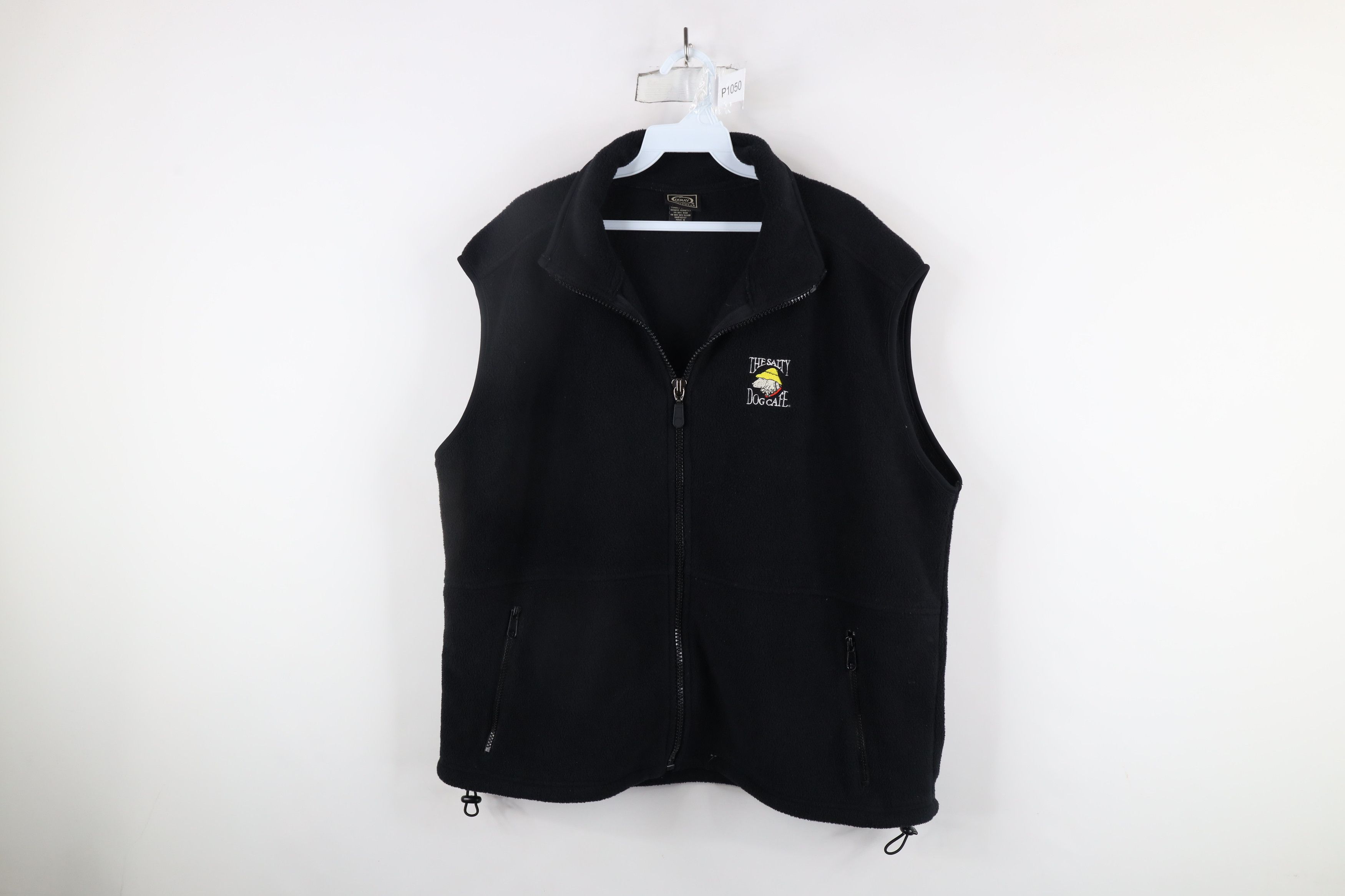 Vintage Vintage 90s The Salty Dog Cafe Full Zip Fleece Vest Jacket Size US XL / EU 56 / 4 - 1 Thumbnail