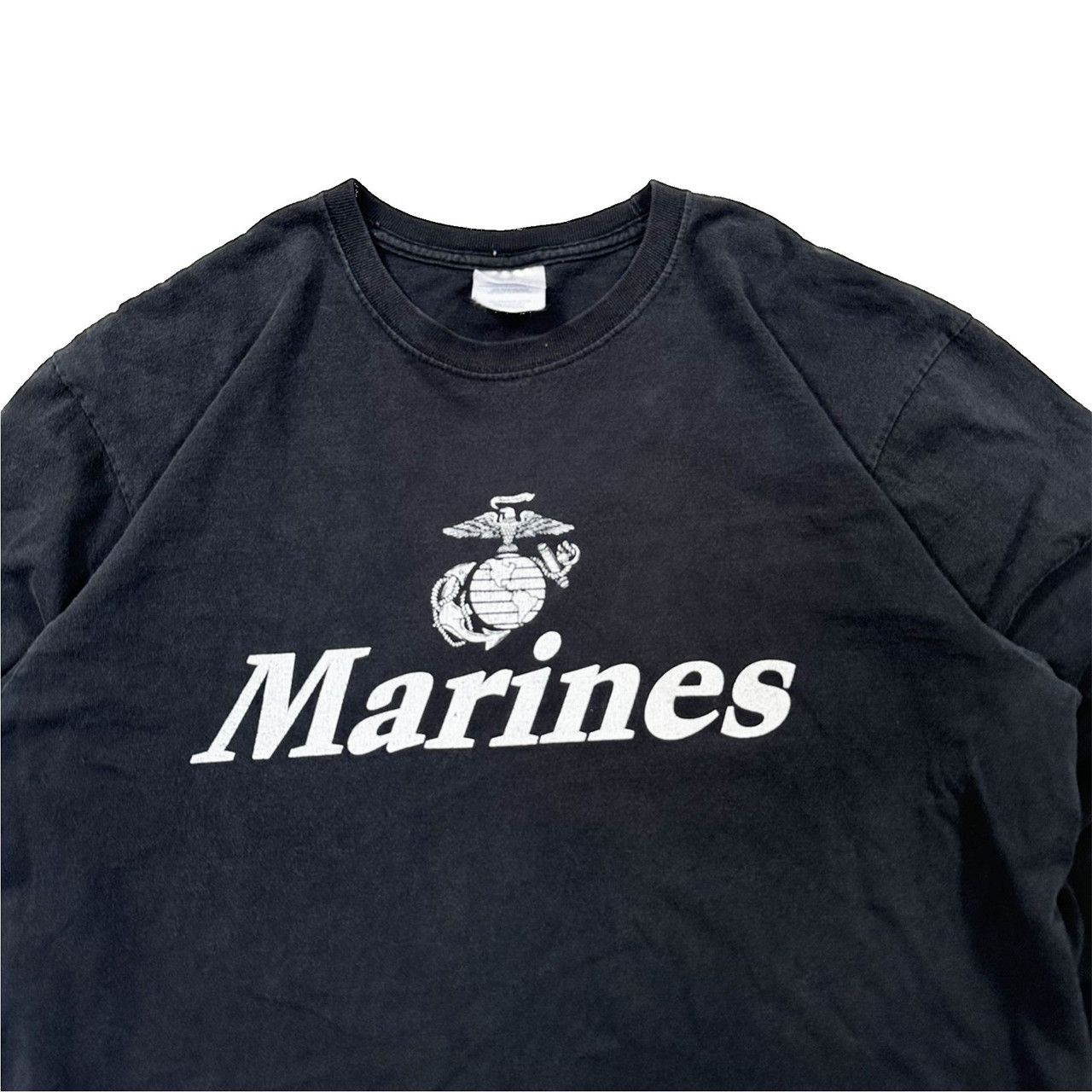 Vintage Vintage 00s Marines Spellout Graphic Long Sleeve T Shirt Size US XL / EU 56 / 4 - 2 Thumbnail