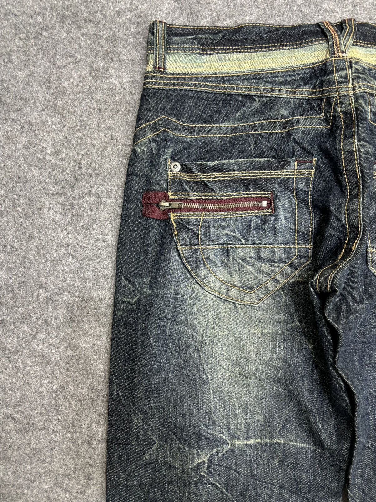 Japanese Brand 💥Insane Japan Fashion💥Daily Topics Loose Denim F512 Size US 36 / EU 52 - 13 Thumbnail