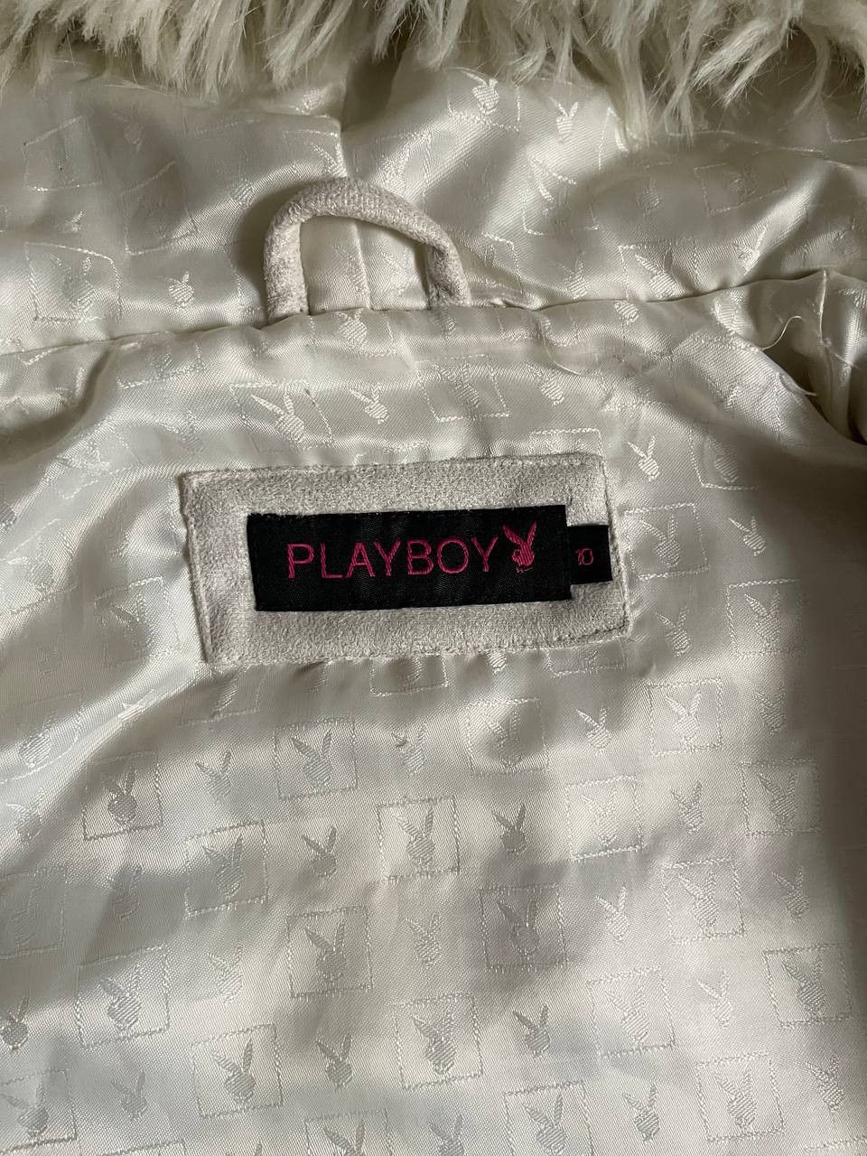 Playboy × Vintage 00S Fluffy Y2K Faux Fur Jacket Size M / US 6-8 / IT 42-44 - 12 Thumbnail
