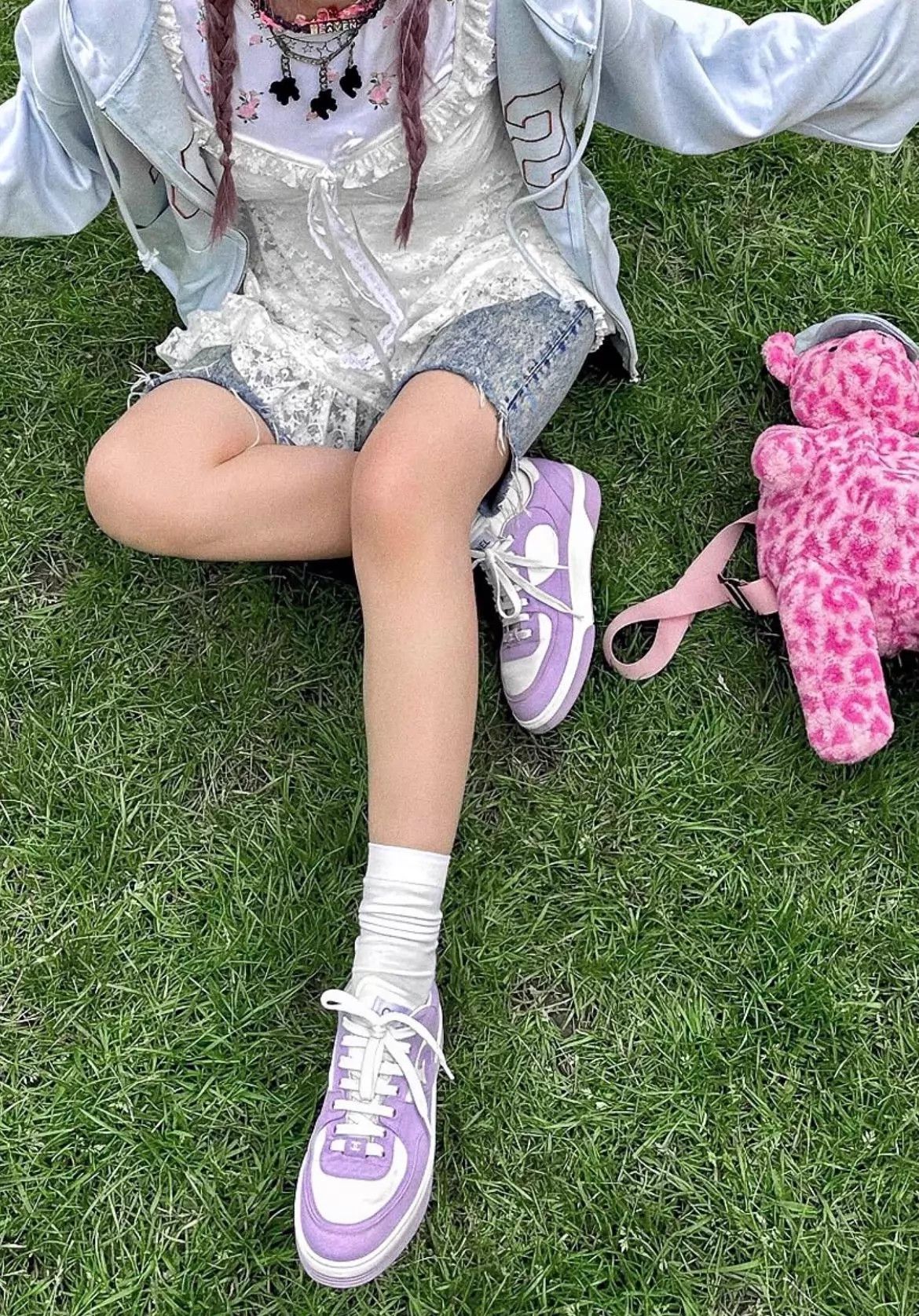 Chanel Chanel Lavender Women's Sneakers Size US 6.5 / IT 36.5 - 7 Thumbnail