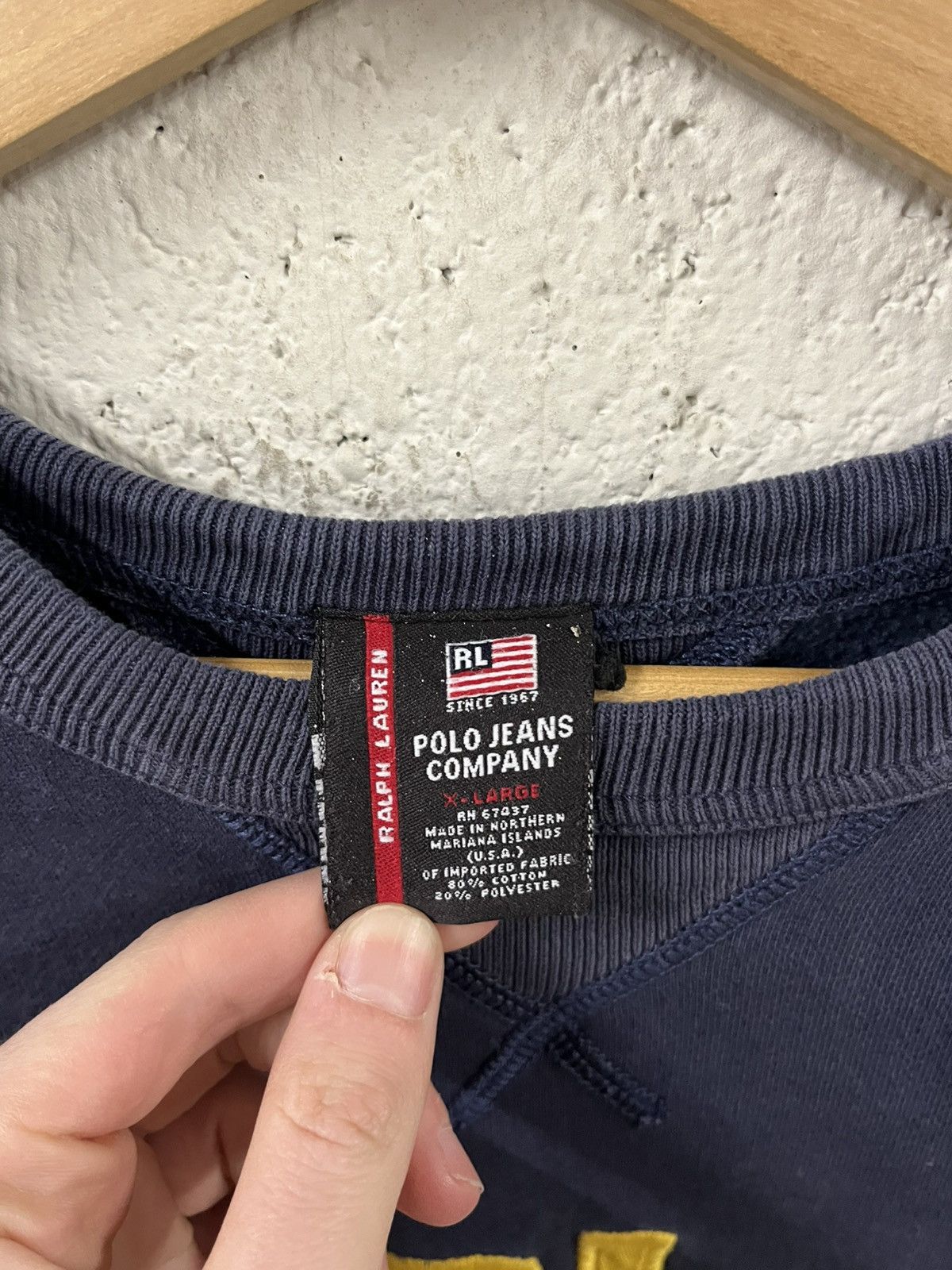 Polo Ralph Lauren Polo Ralph Lauren vintage 67 spell out, crewneck preppy Size US XL / EU 56 / 4 - 5 Thumbnail