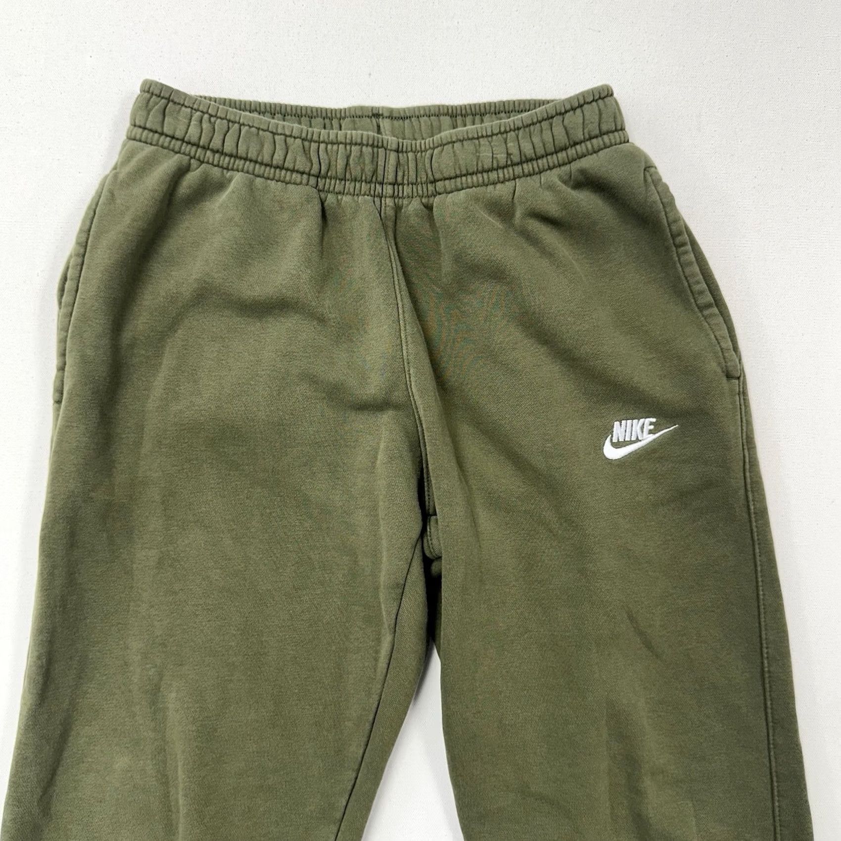 Nike Nike NSW Club Fleece Joggers Sweatpants Green Active Training Gym Mens S BV2671 Size US 29 - 3 Thumbnail