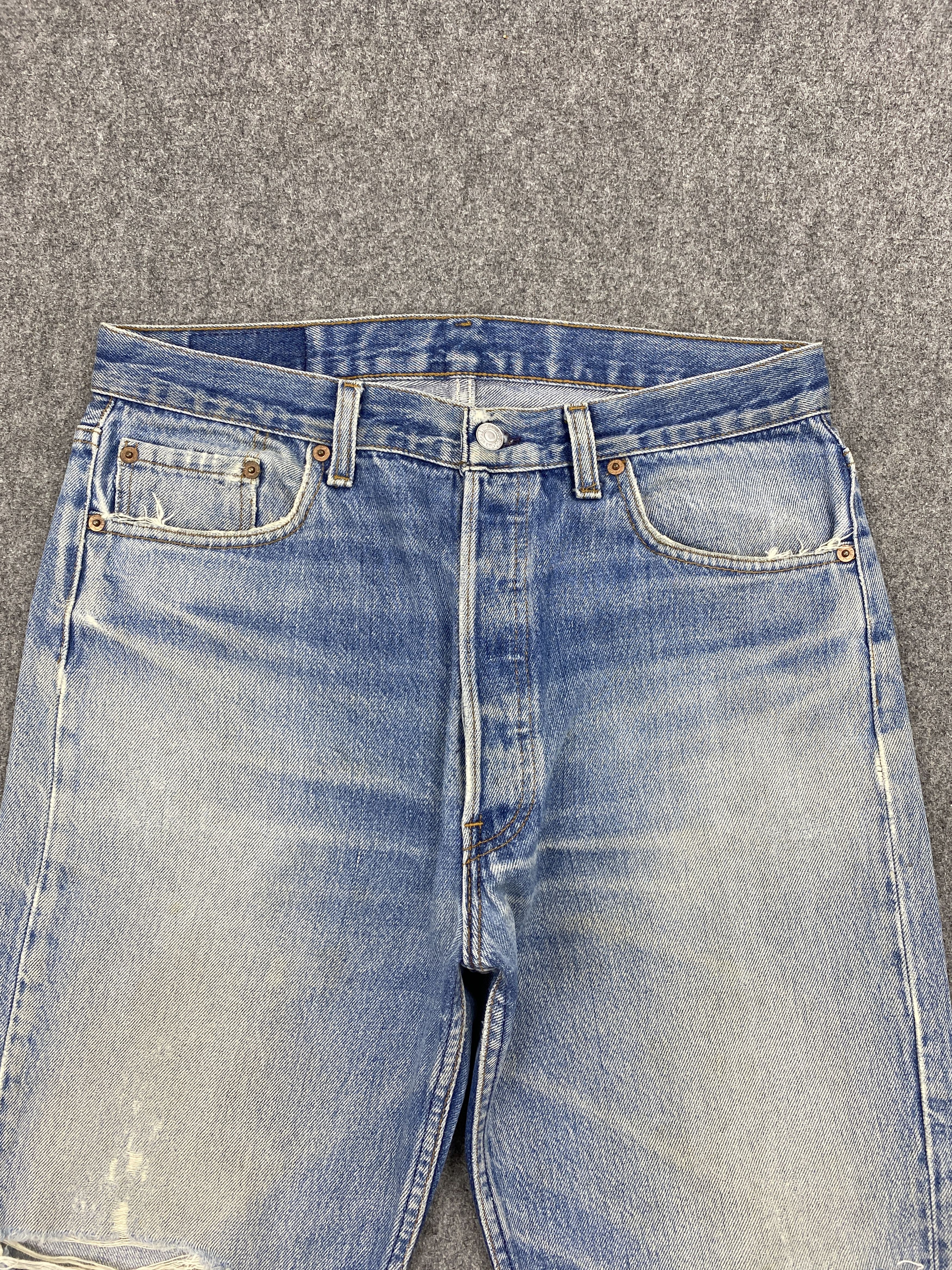 Levi's Levi's 501 Faded Blue Distressed Vintage Jeans DJ0018Z Size US 32 / EU 48 - 2 Thumbnail