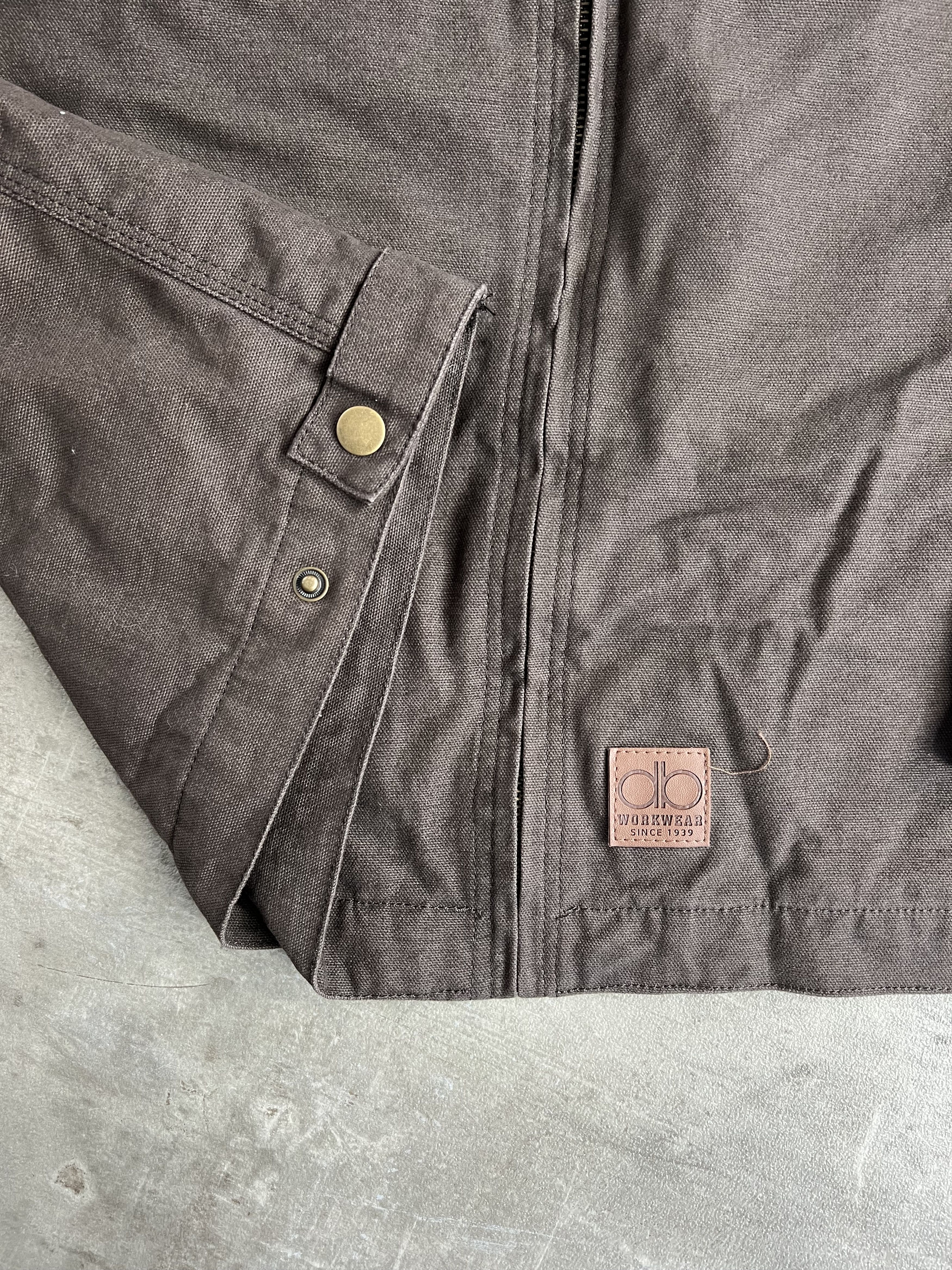 Vintage WORKWEAR JACKET DB DUNBROOKE DETROIT BROWN Size US M / EU 48-50 / 2 - 7 Thumbnail