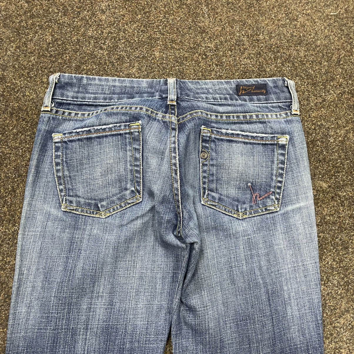 Vintage Vintage Y2K Baggy Wide Leg Distressed Flared Jeans Skate 30 Size US 30 / EU 46 - 5 Thumbnail