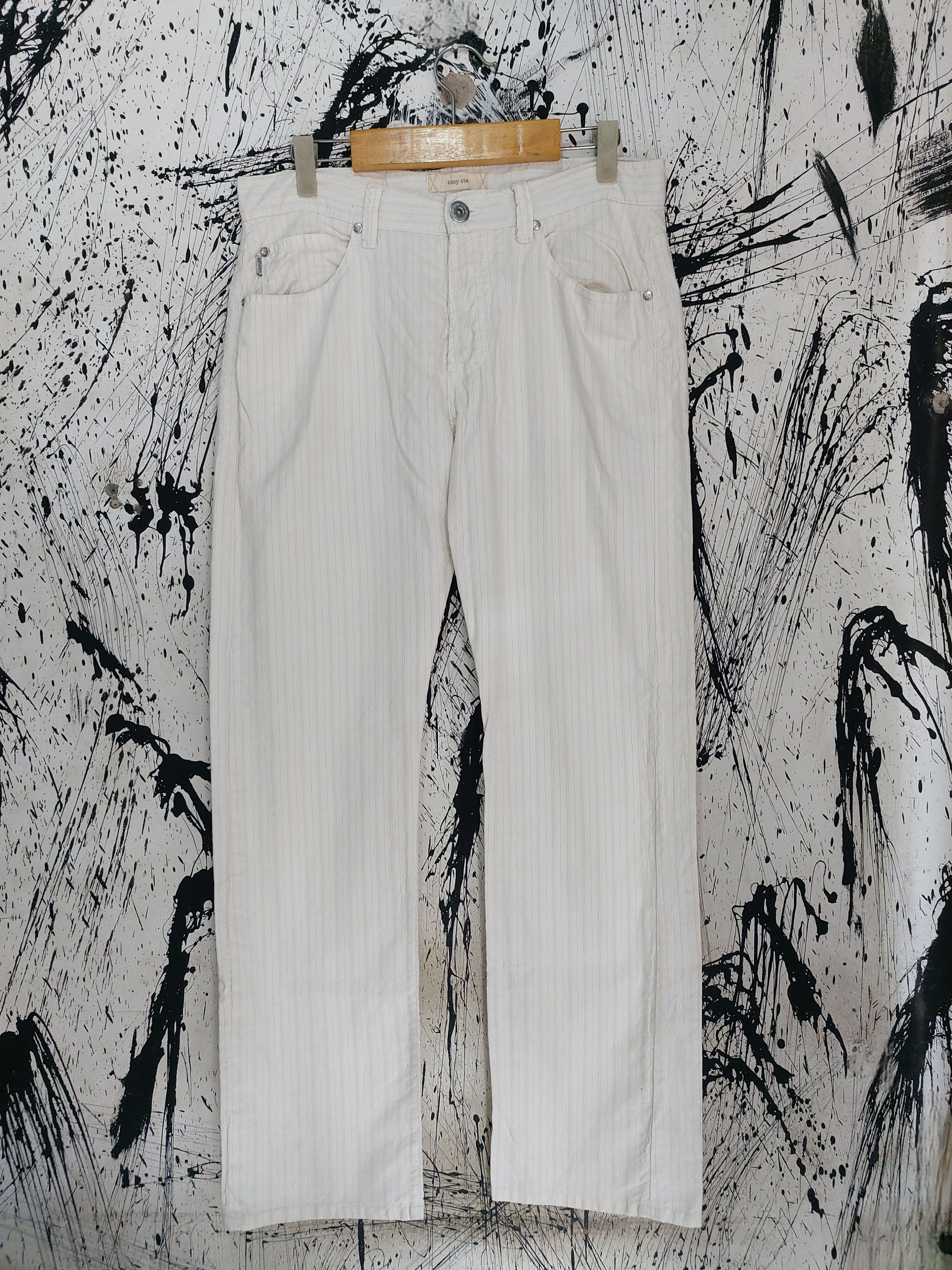 Kenzo 80'S KENZO HOME CASUAL STRIPE TROUSER PANTS Size US 33 - 1 Thumbnail