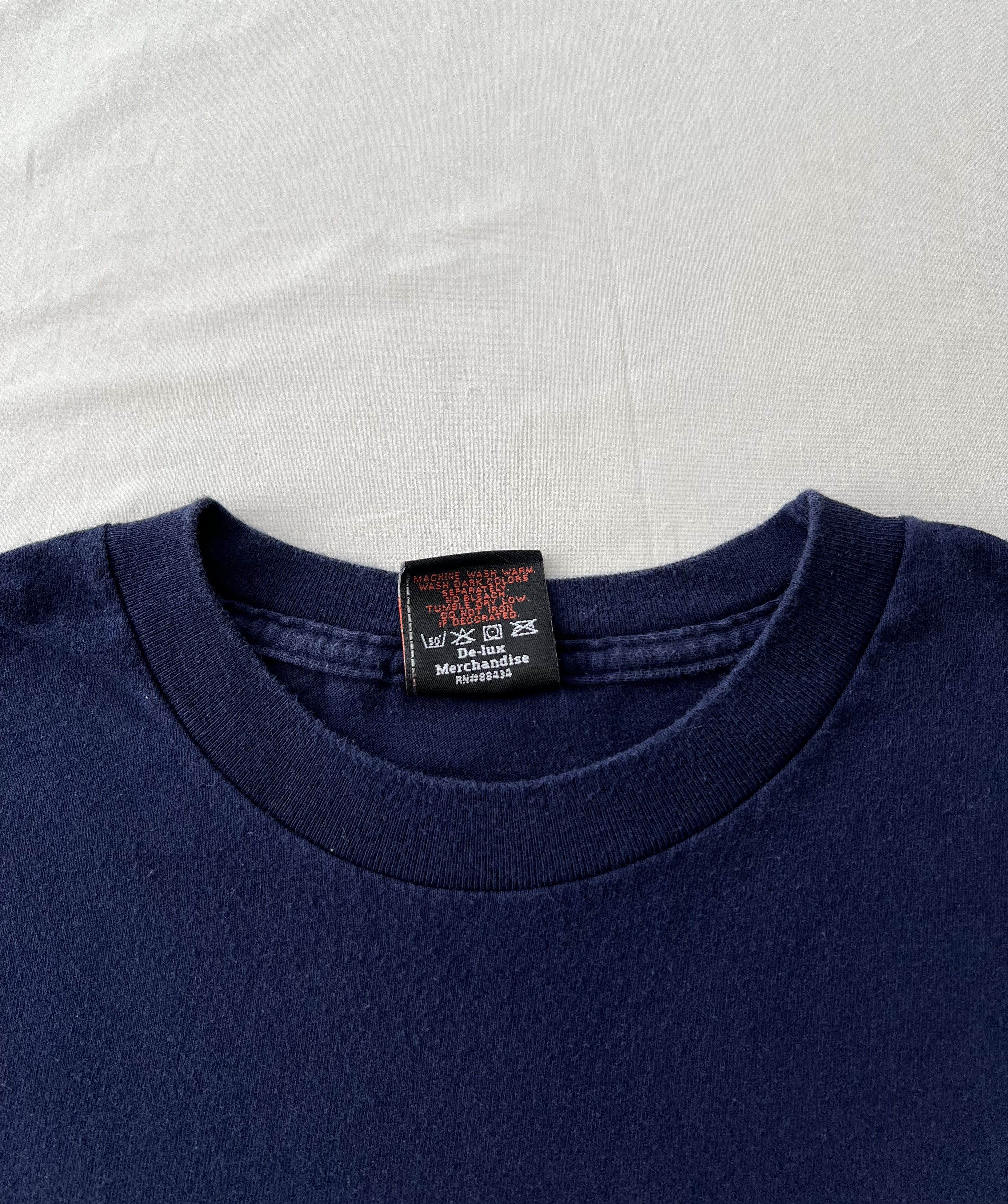 Harley Davidson Vintage 2000s Harley Davidson Eagle Motorcycle Navy T-shirt Size US XL / EU 56 / 4 - 8 Thumbnail