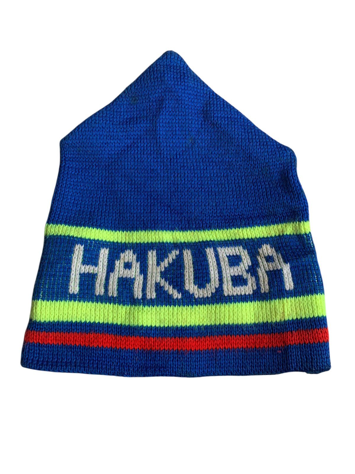 14th Addiction × Japanese Brand × Vintage Vintage Hakuba Knitted Mohawk style Japanese Beanie Hats🎌 Size ONE SIZE - 6 Thumbnail