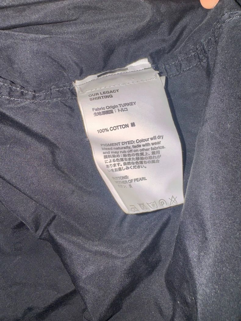 Our Legacy Our Legacy size48 Pure black long-sleeved shirt Size US M / EU 48-50 / 2 - 6 Thumbnail
