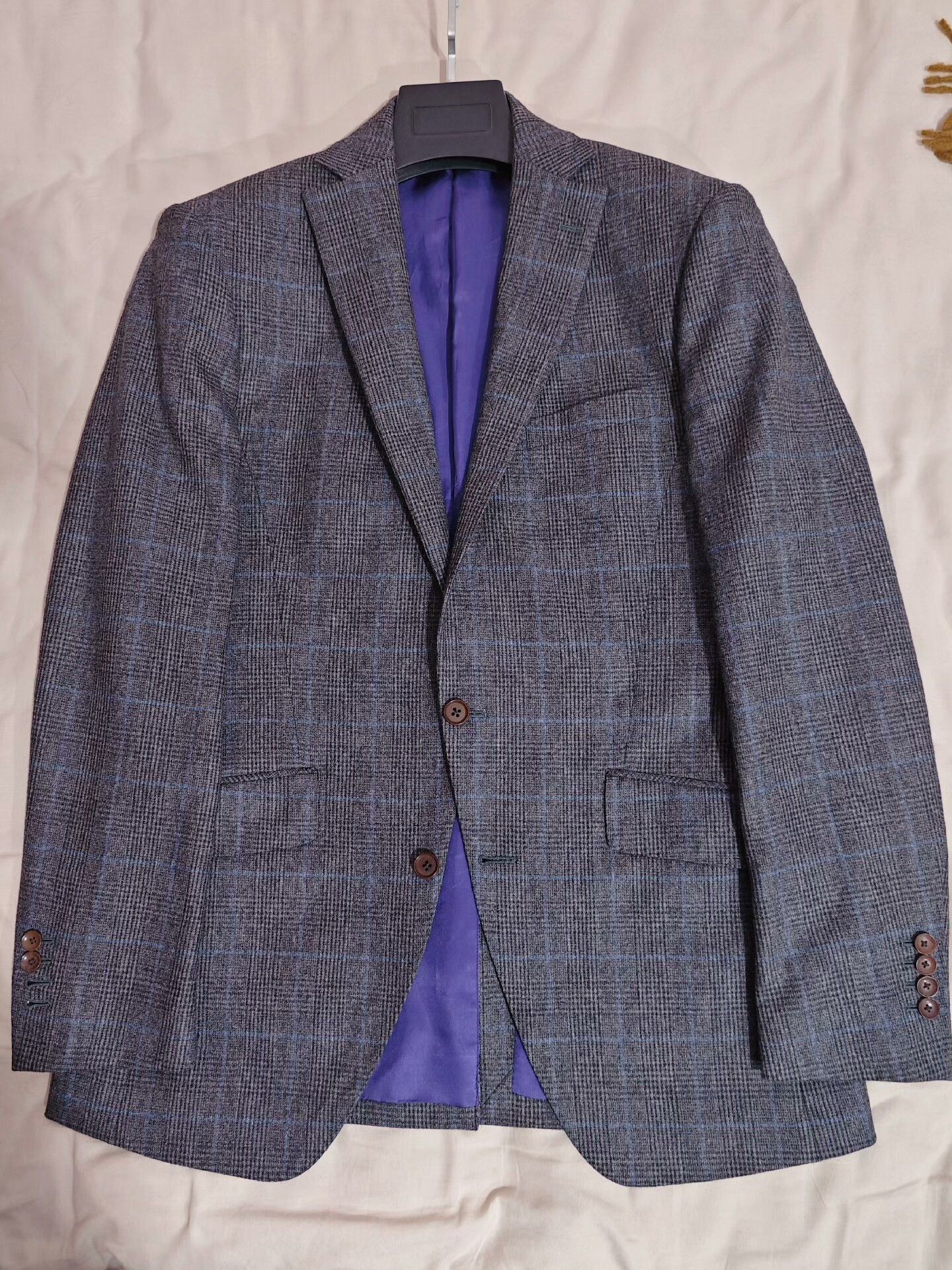 Japanese Brand Tailored Italian Wool Suit in Gray Size US M / EU 48-50 / 2 - 1 Thumbnail