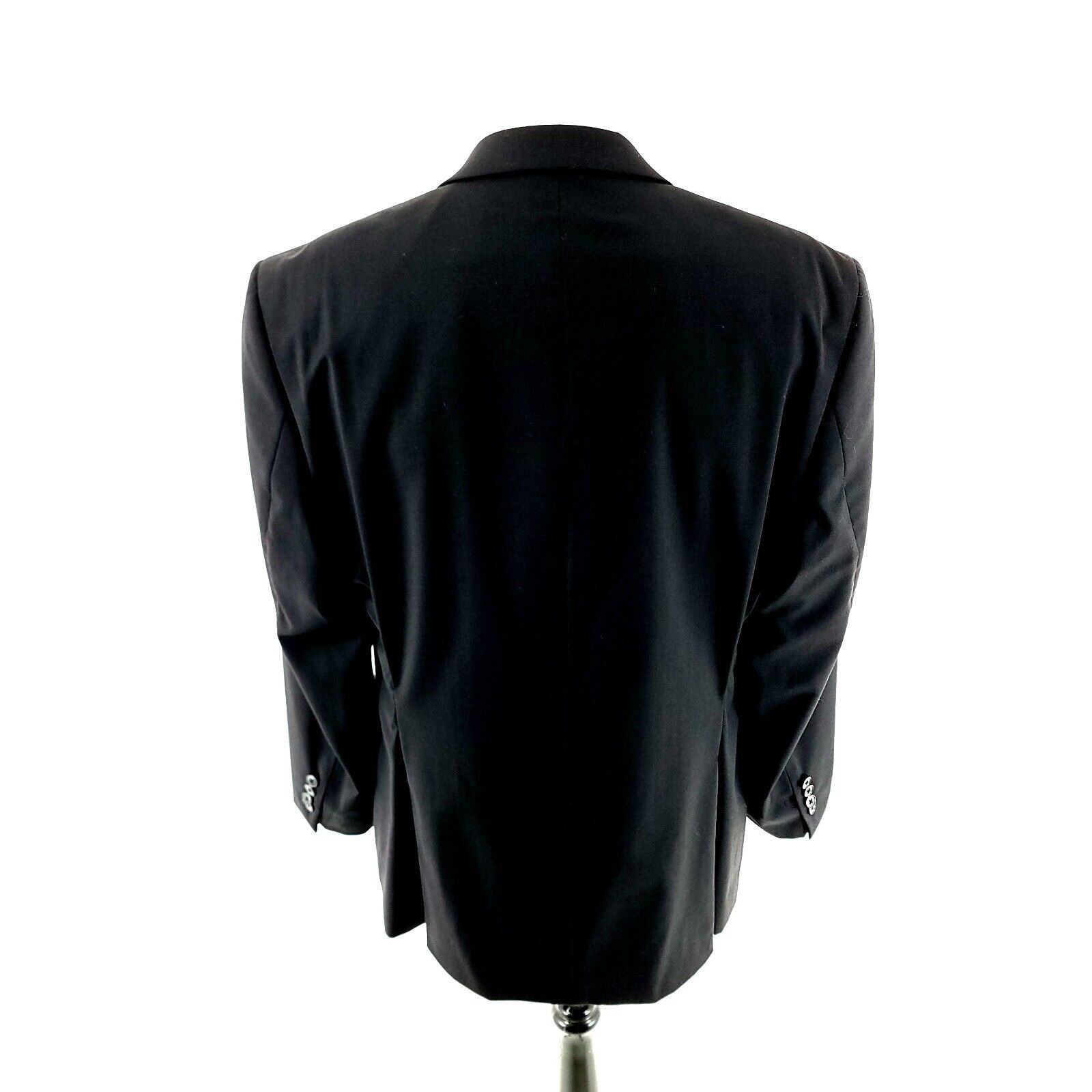 Calvin Klein Calvin Klein Wool 2 Button Blazer 42R Black Tagged 46R Has B Size 42R - 5 Thumbnail