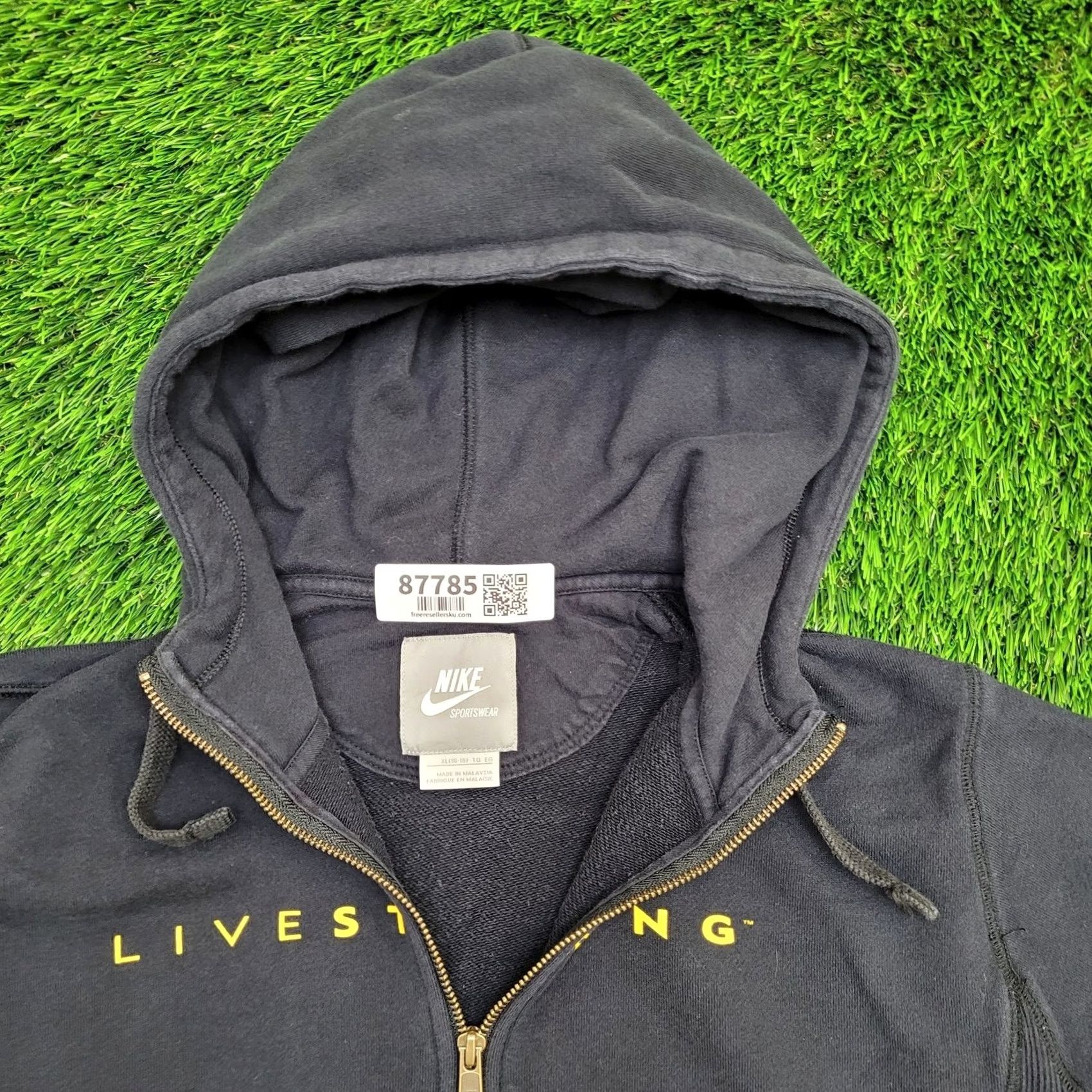 Nike NIKE Livestrong Zip Hoodie Teens XL Black Size US XL / EU 56 / 4 - 2 Thumbnail