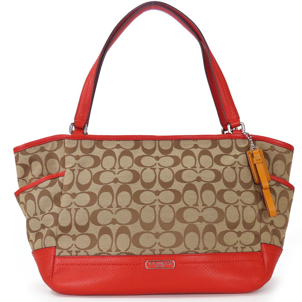Coach Coach Coach Signature canvas leather tote bag Canvas Tote Bag F23297 Size ONE SIZE - 1 Thumbnail