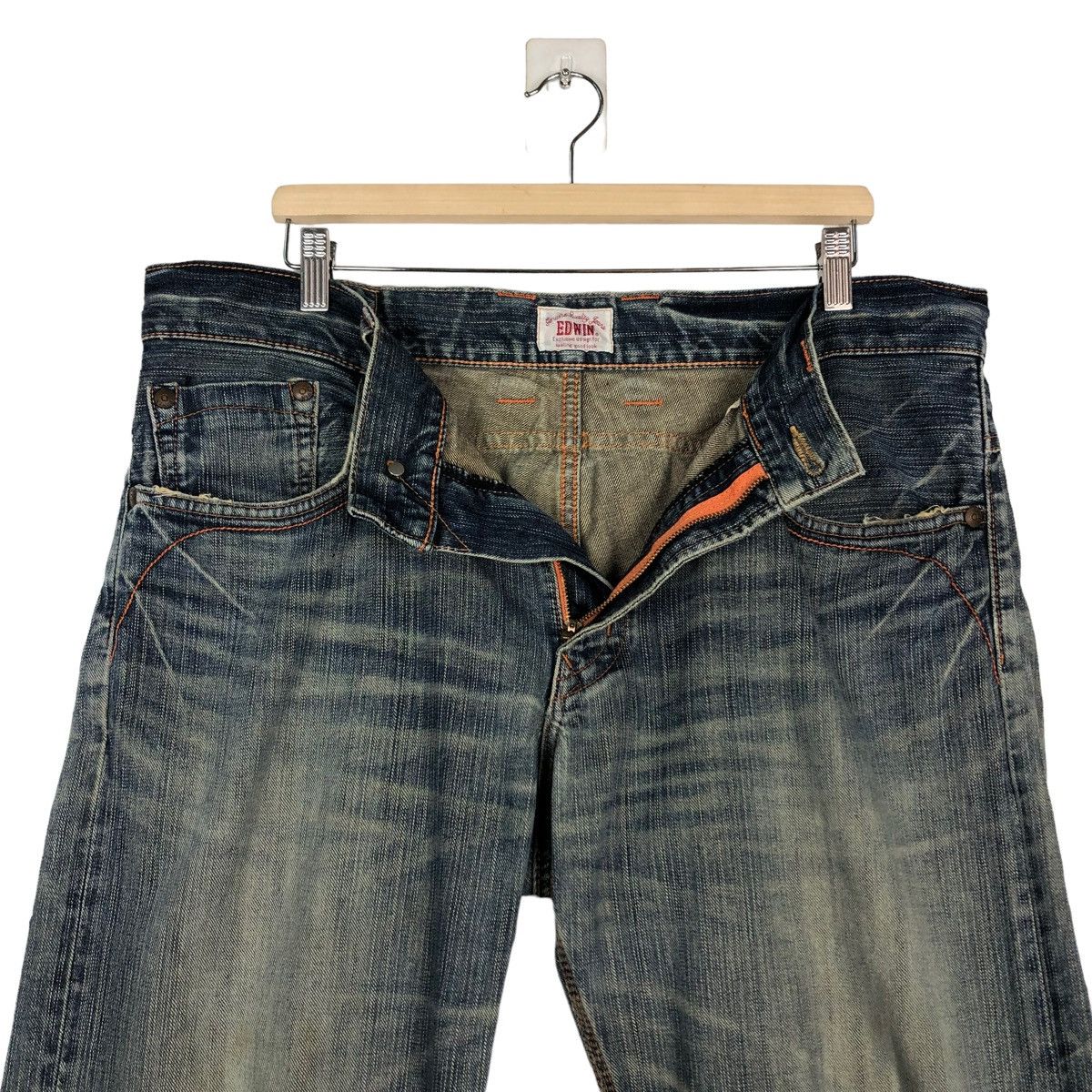 Japanese Brand 🔥VINTAGE DENIM JEANS EDWIN JAPAN INSPIRE ISSEY MIYAKE Size US 38 / EU 54 - 12 Thumbnail