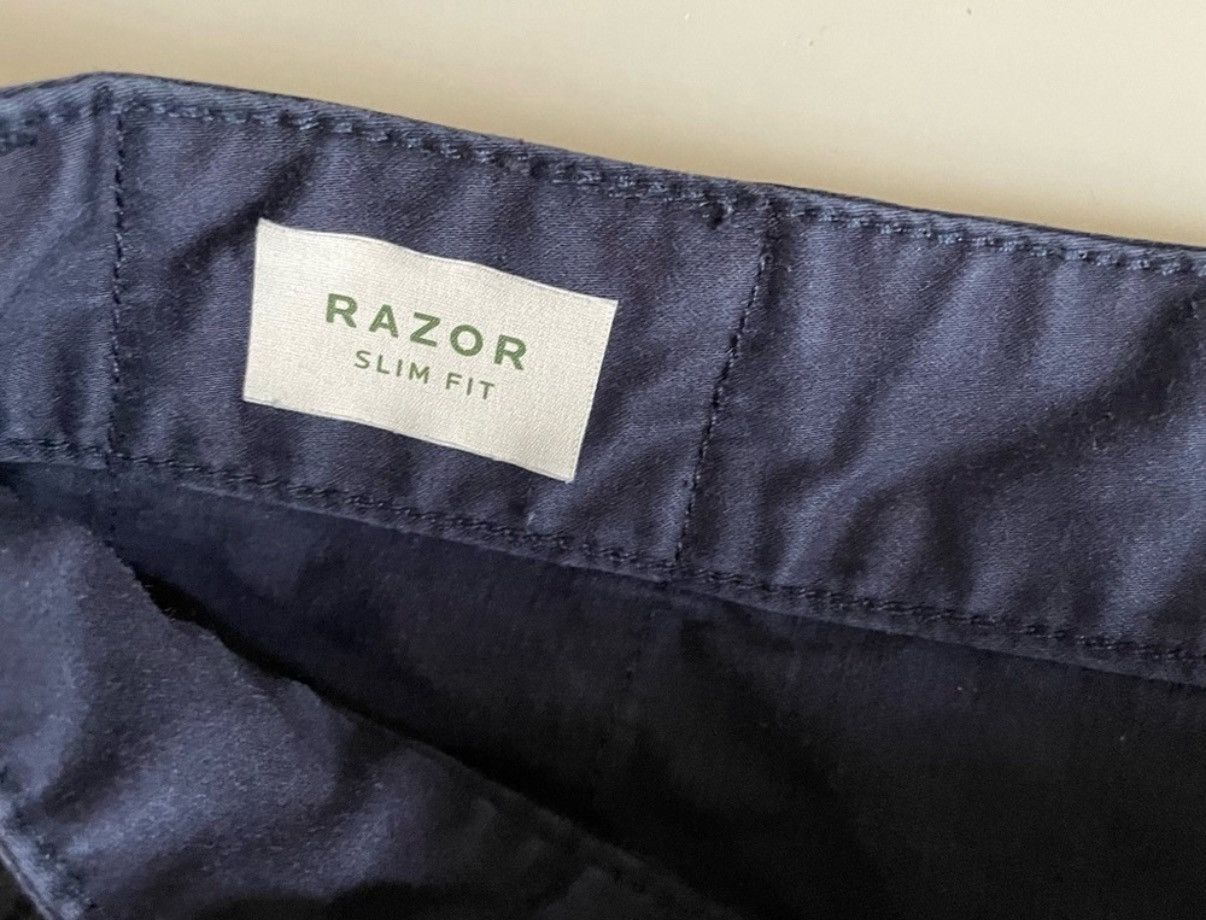 DENHAM Men’s Denham Razor Slim Fit Chino Pants - Navy 32x32 Size US 32 / EU 48 - 5 Thumbnail