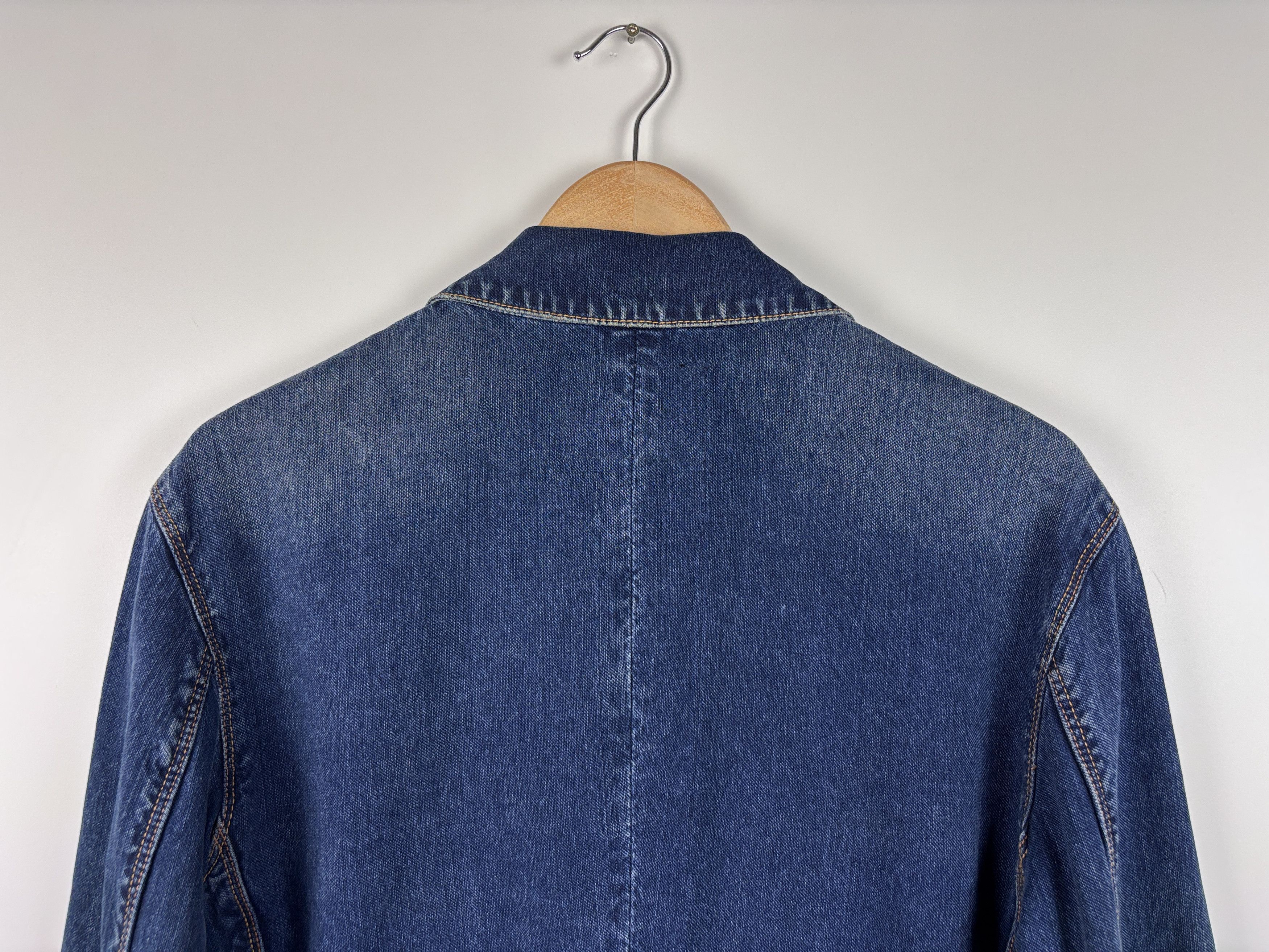 Paul Smith Mens Paul Smith Red Ear Denim Blazer Jacket Blue Size M Size US M / EU 48-50 / 2 - 6 Thumbnail