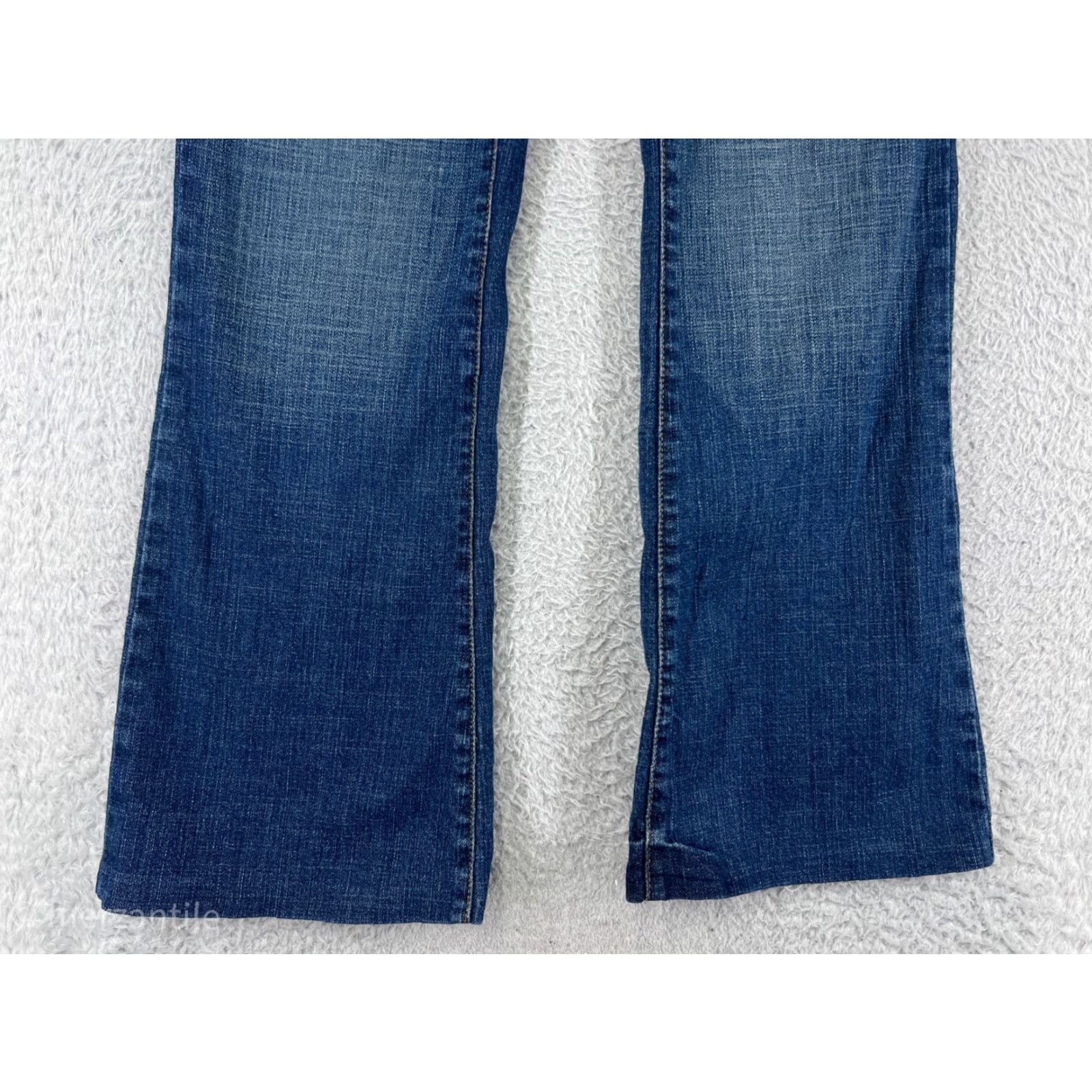 Denime SO Jeans Women 5 Bootcut Jeans Mid Rise Blue Denim Cotton Embroidered Studded 5-Pocket Regular Stretch Women's Cowboy Southwestern Classic Size 27" / US 4 / IT 40 - 5 Thumbnail