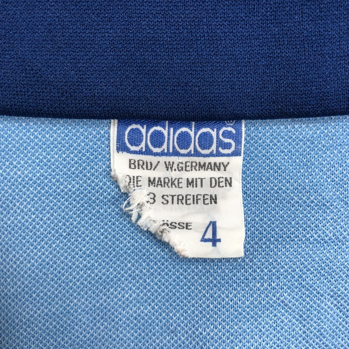 Adidas × Vintage 🇩🇪Vintage 80s Adidas Descente Blue Track Jacket Size US M / EU 48-50 / 2 - 5 Thumbnail