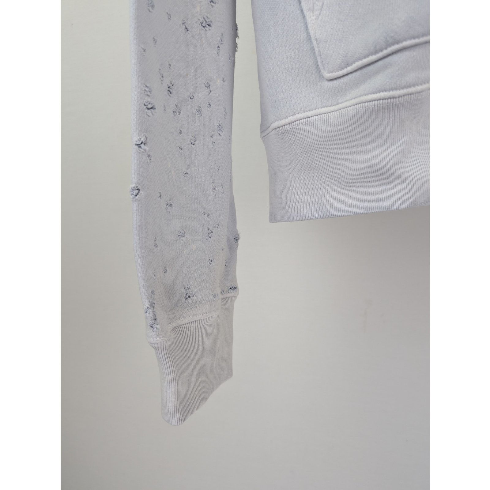 Amiri o1rshd1 Washed MA Shot Hoodie Zipper in Grey Dawn Size US XXL / EU 58 / 5 - 7 Thumbnail