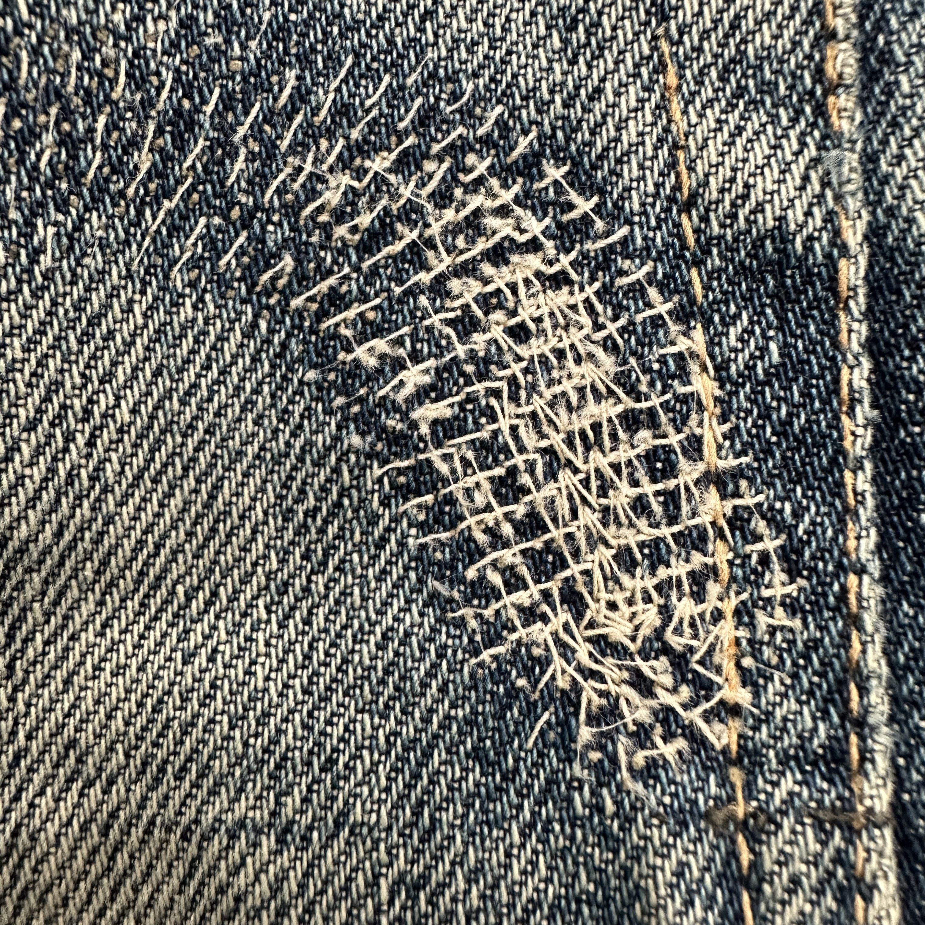 Evisu Buckle Back Thrashed No 2 2000s Selvedge seagulls back cinch Size US 34 / EU 50 - 21 Thumbnail