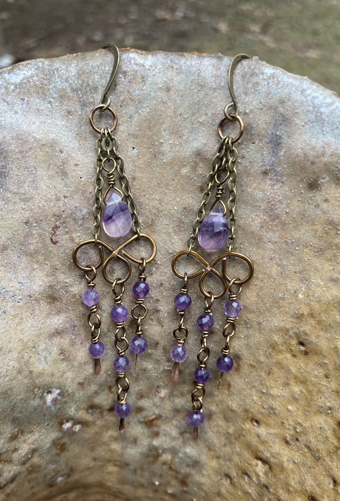 Handmade Amethyst Chandeliers Size ONE SIZE - 1 Thumbnail