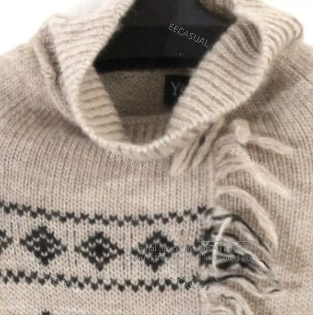Y's Yohji Yamamoto Nordic Wool Sweater. Size M / US 6-8 / IT 42-44 - 3 Thumbnail