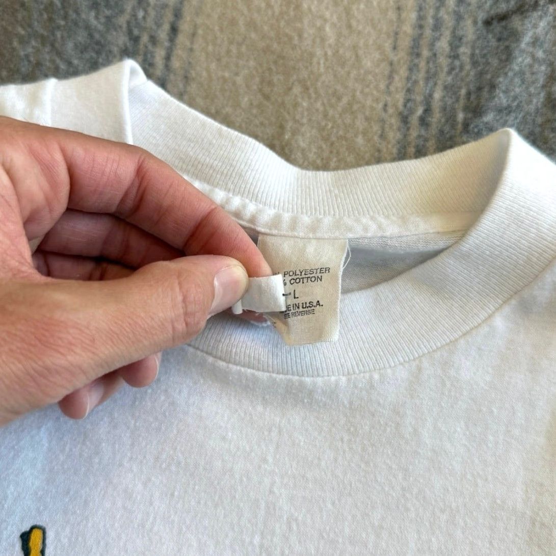 Vintage VINTAGE 90s Hallmark Funny T-Shirt Men Large White Crew Neck Short Sleeve Cartoon Dad Humor Shirts Size US L / EU 52-54 / 3 - 2 Thumbnail