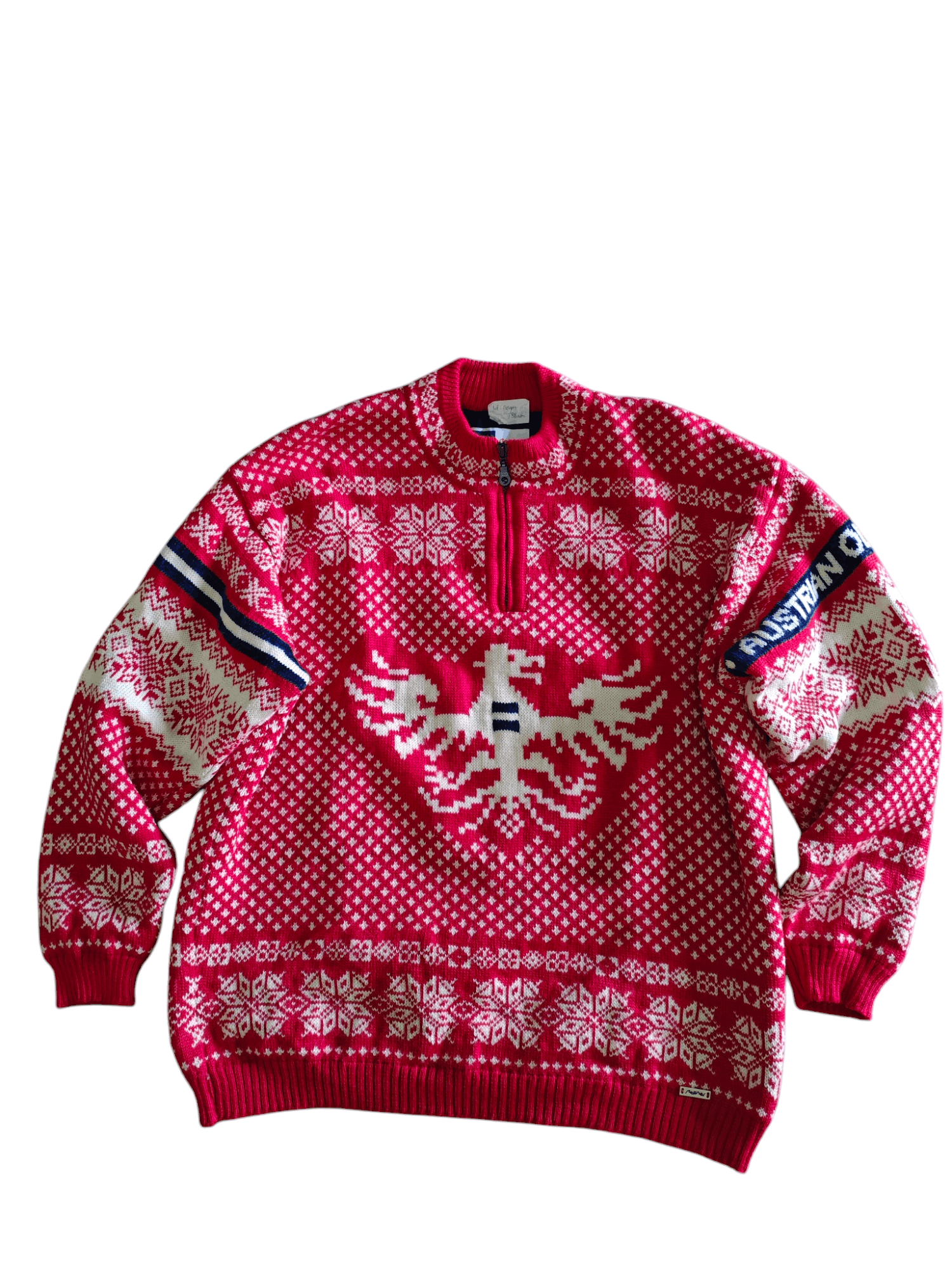 Vintage steffner wool sweater Size US L / EU 52-54 / 3 - 1 Thumbnail