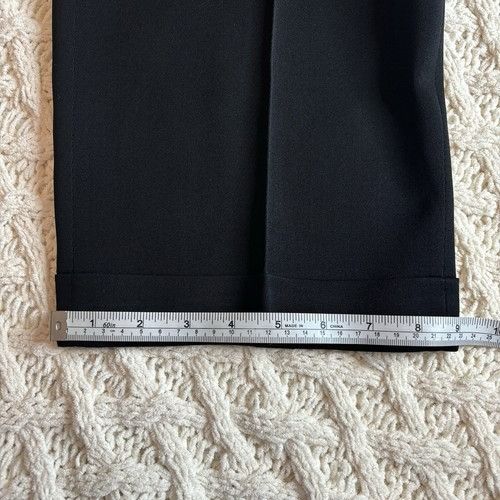 Zanella Zanella Men's Dress Pants Black 44x31.5 Wool Blend Pleated M Size 44R - 11 Thumbnail