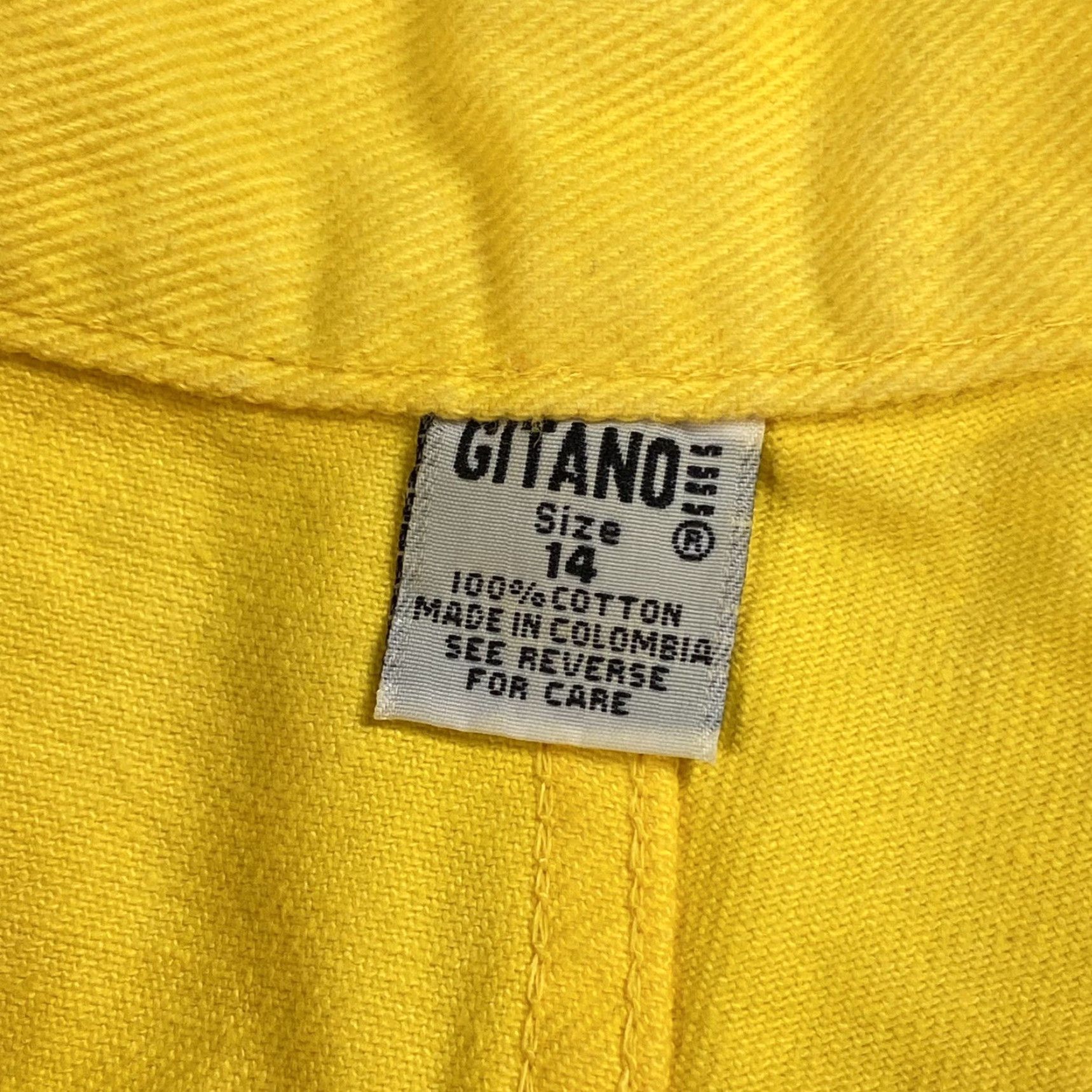 Vintage VINTAGE Gitano Jeans WOMENS High Waist MOM Tapered Leg Yellow 14 Pants 5-Pocket Denim Slim/Regular Fit 80s 90s Womens Size 36" / US 14 / IT 50 - 6 Thumbnail