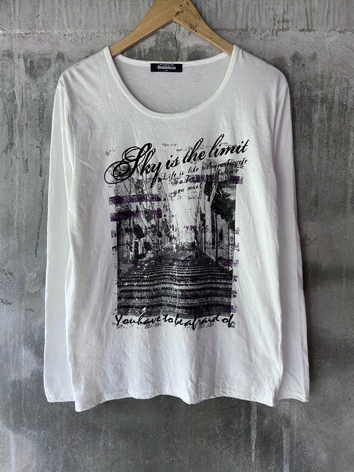 Japanese Brand 🌸SKY IS THE LIMIT YOU HAVE TO BE AFRAID OF LONG SLEEVE Size US M / EU 48-50 / 2 - 1 Thumbnail