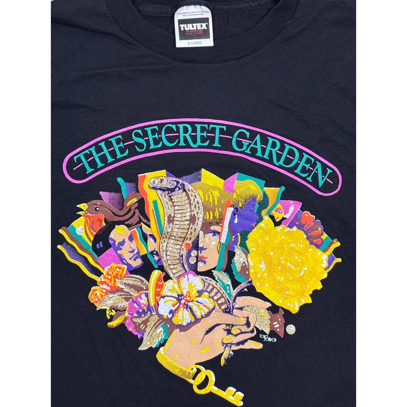 Tultex Vtg 90s The Secret Garden Shirt Size XL Single Stitch Tultex Size US XL / EU 56 / 4 - 2 Thumbnail