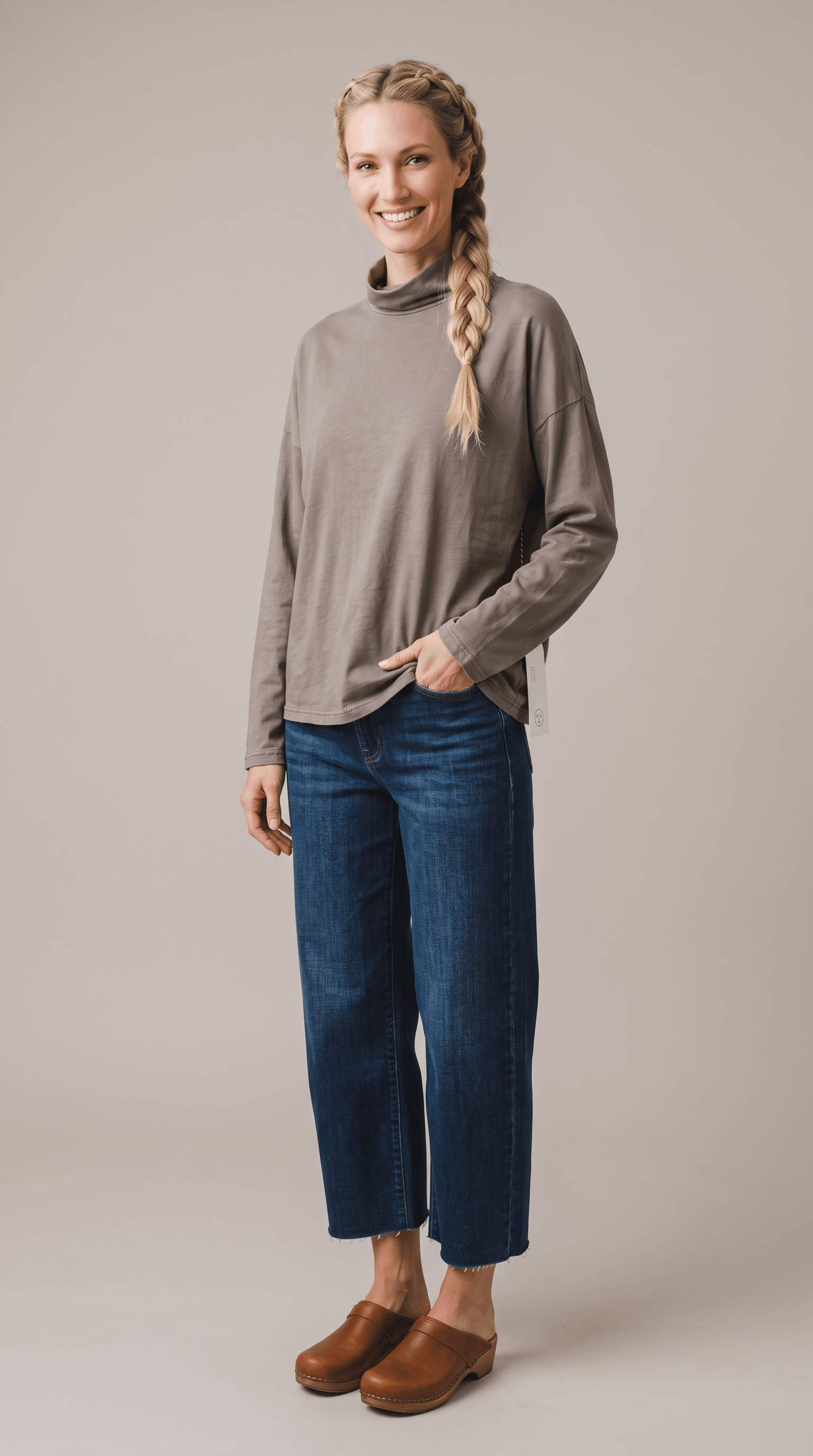Olderbrother Gender Neutral Funnel Neck - Chaga Brown L, Men's — image 2 of 6