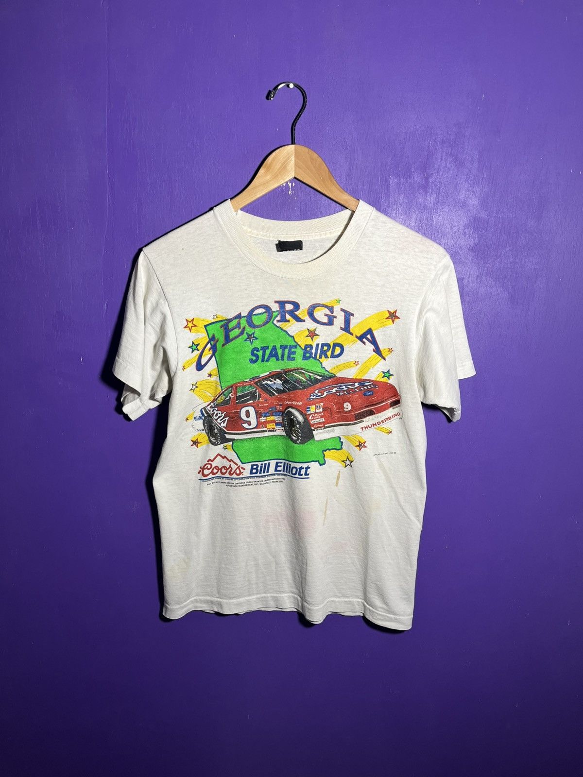 NASCAR × Vintage Vintage 1990 Bill Elliot Georgia state bird racing tee Size US M / EU 48-50 / 2 - 1 Thumbnail