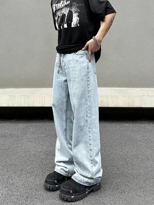 Jean Blue Baggy Denim Jeans Size US 32 / EU 48 - 7 Thumbnail