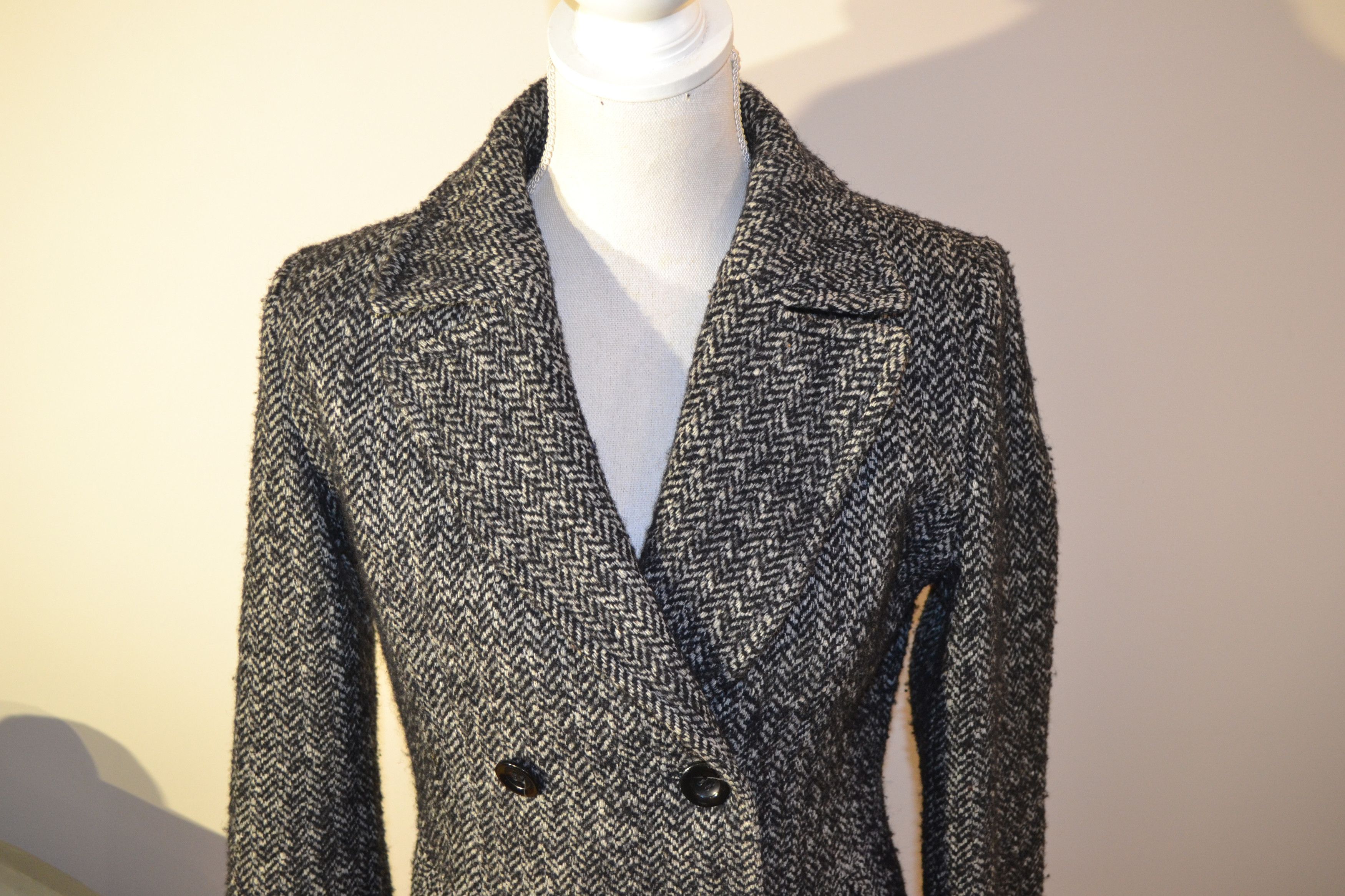 Other Vintage Christian Berg Wool Coat – Wool Blend Overcoat Size M / US 6-8 / IT 42-44 - 3 Thumbnail