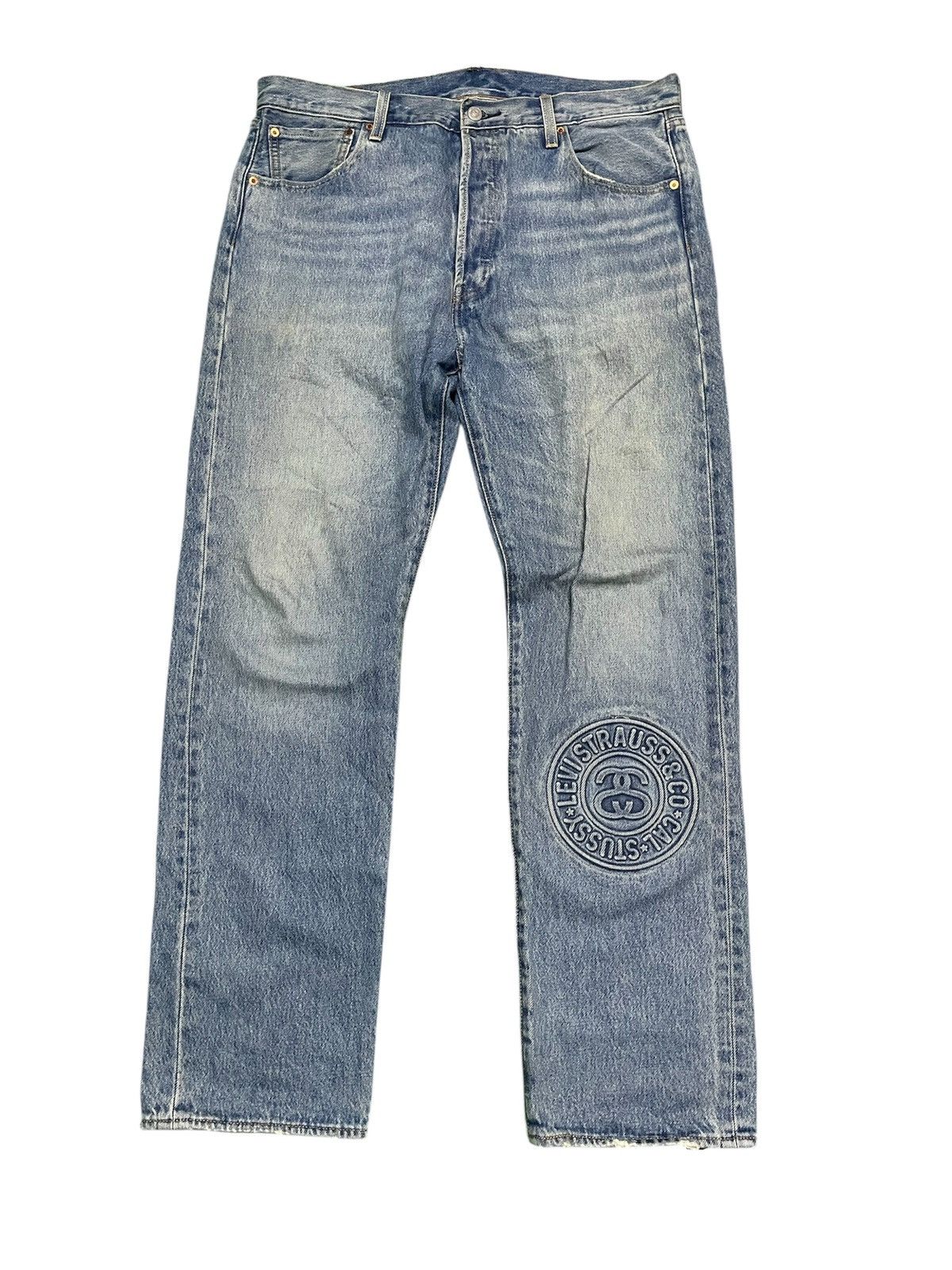 Levi's × Stussy Stussy x Levi's Embossed 501 Jeans | Grailed