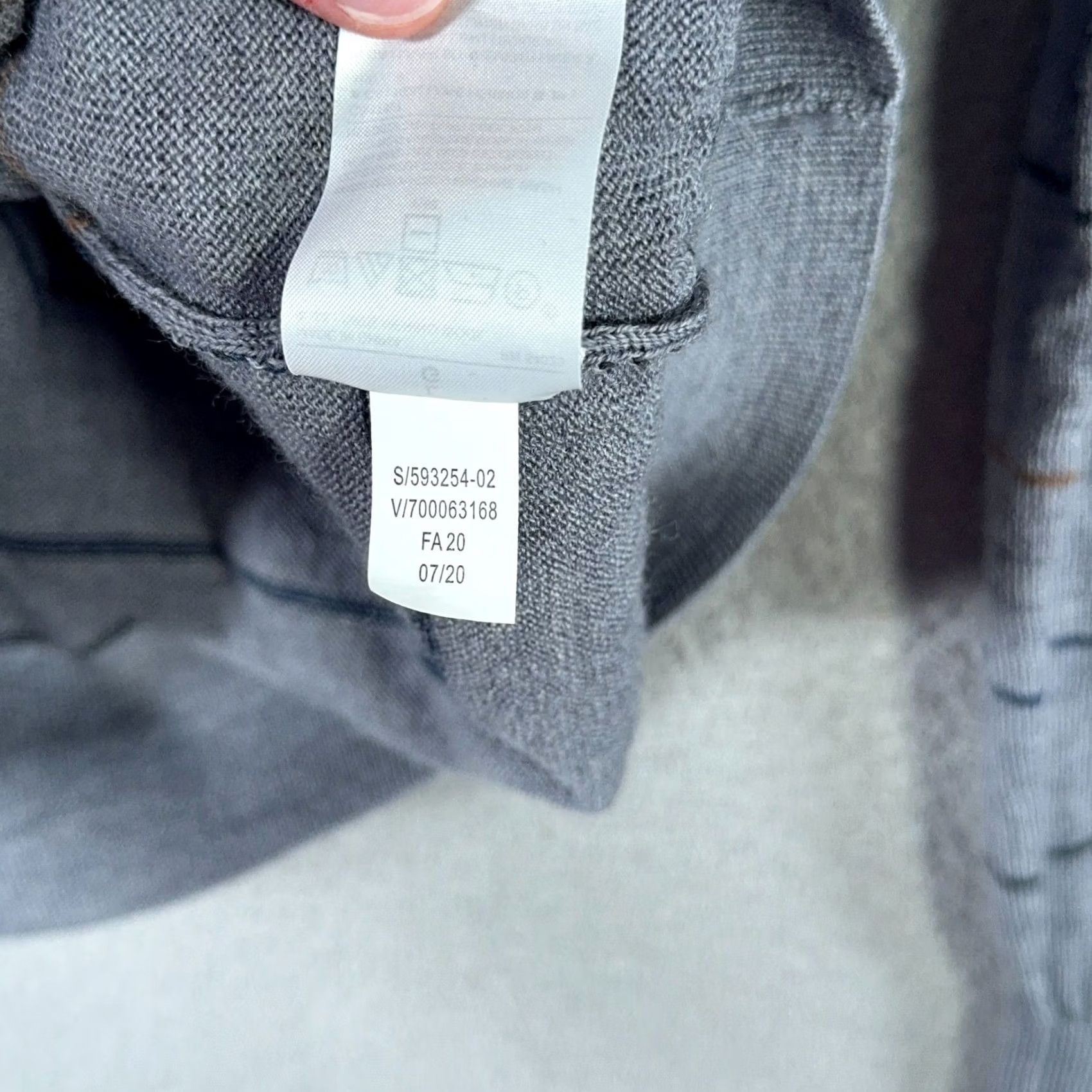 Banana Republic Banana Republic Sweater Mens Large Slim Gray Striped Pullover 100% Merino Wool Crew Neck Knit Wool Shirt Size US L / EU 52-54 / 3 - 6 Thumbnail